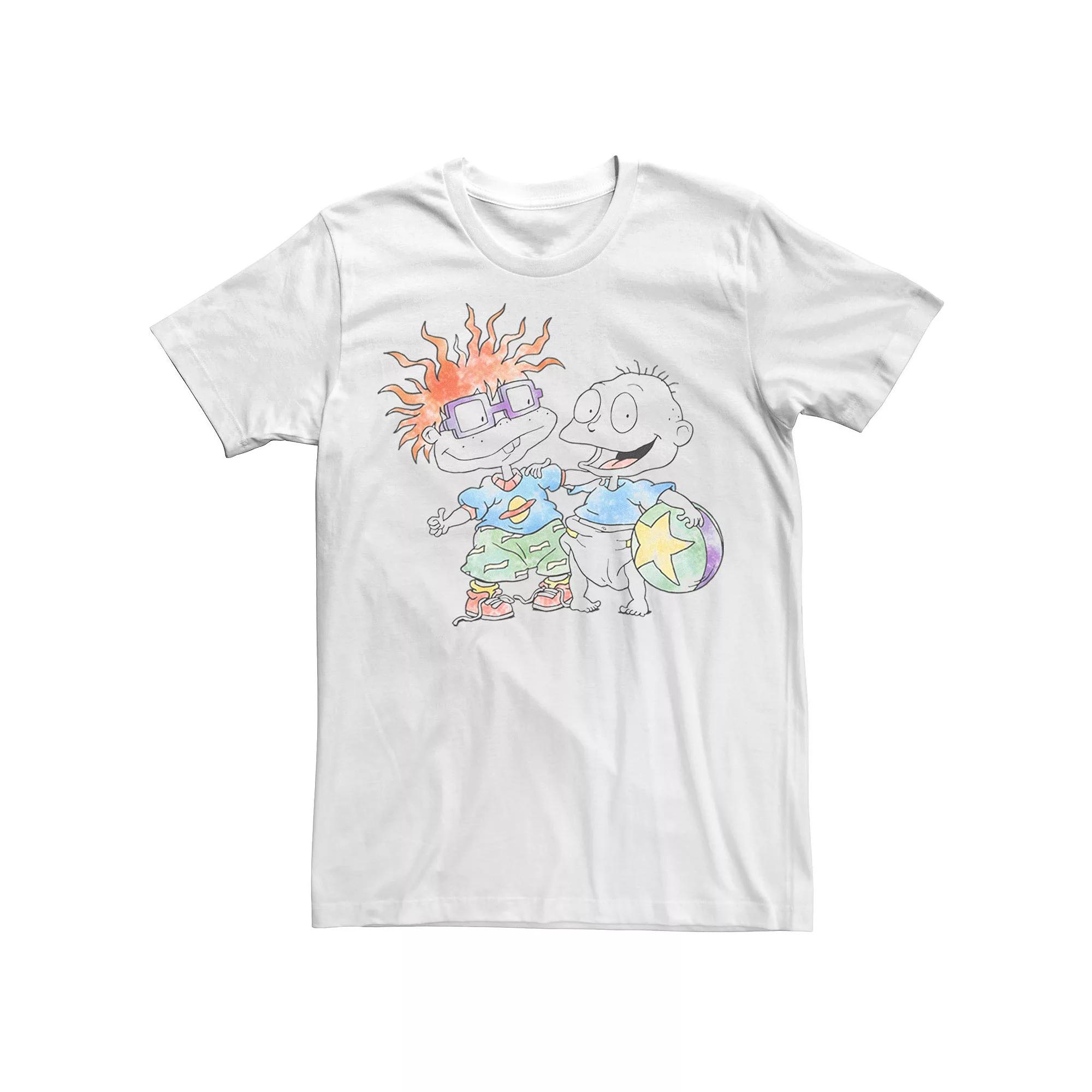 Men's Nickelodeon Rugrats Tommy And Chuckie Best Friends Watercolor Tee,  Product Image