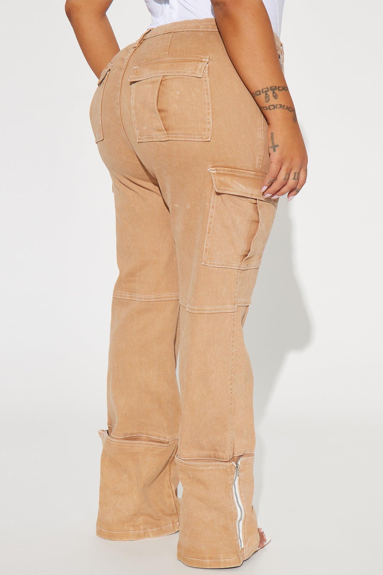 Alternate Universe Stretch Cargo Jeans - Tan Product Image