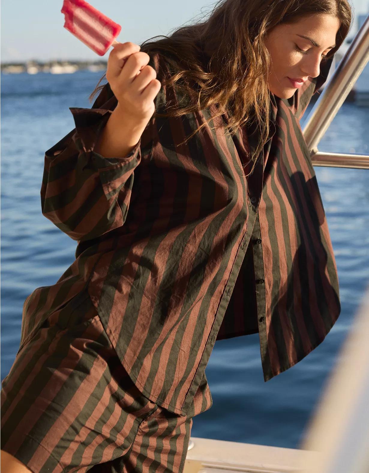 Aerie Good Day Button Down Shirt Product Image