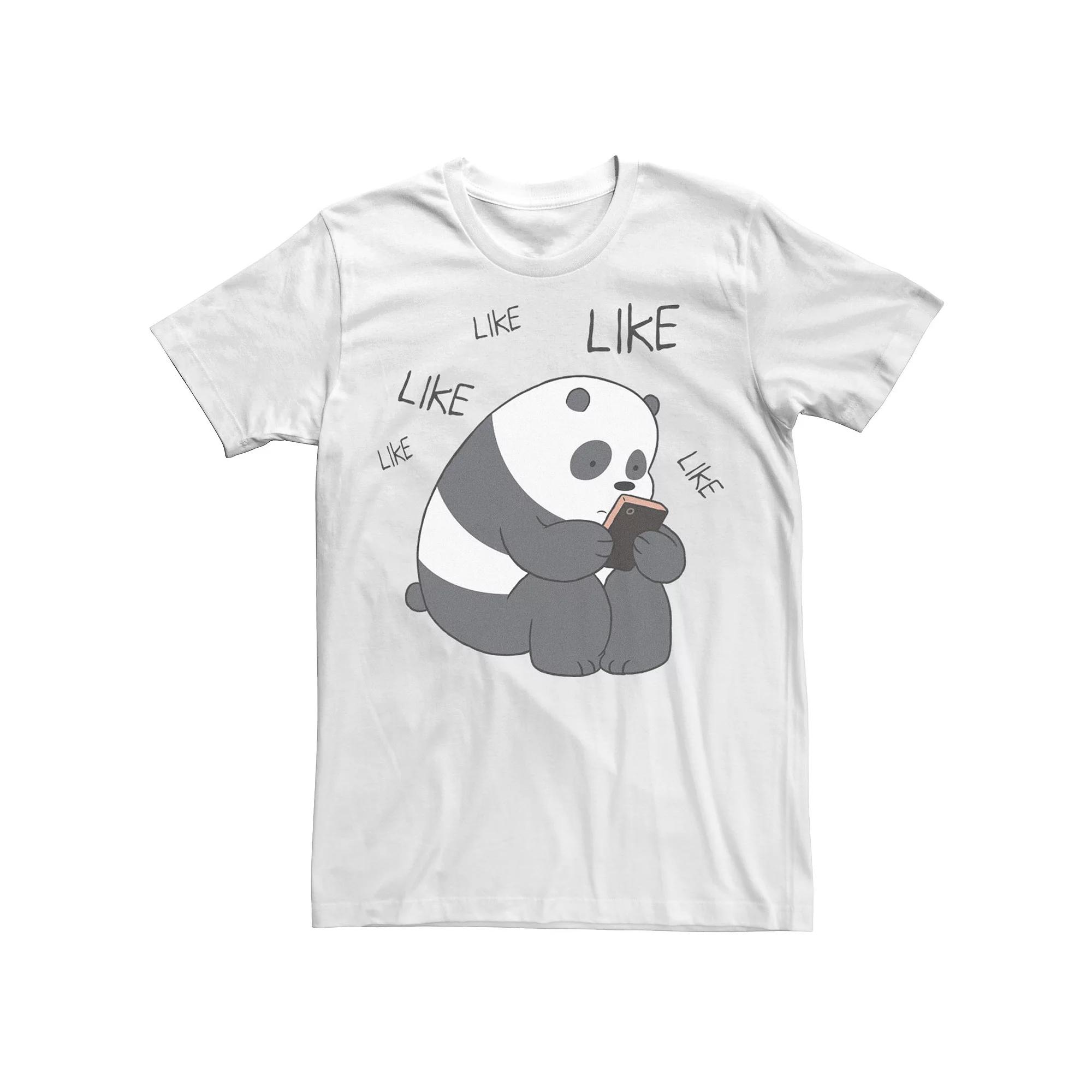 Men's Cartoon Network We Bare Bears Like Like Like Texting Graphic Tee,  Product Image