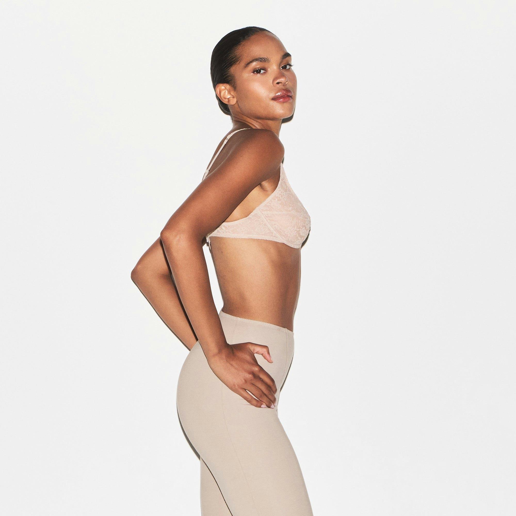 VINTAGE BRAS LACE UNLINED BRA | MUSHROOM Product Image