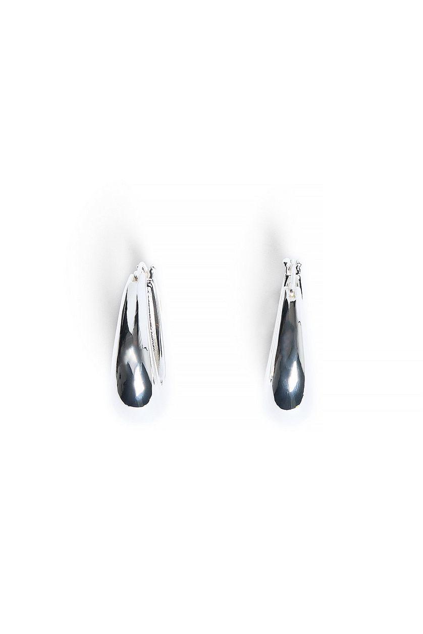 Silver Plated Hoop Earrings Product Image