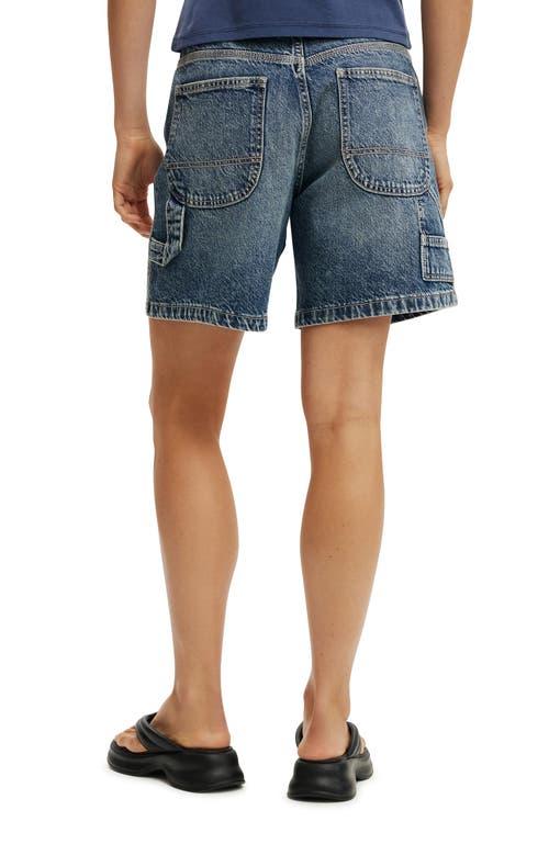 Cotton On Women's Relaxed Denim Short in Highway Blue  Carpenter at Nordstrom, Size 2 Product Image