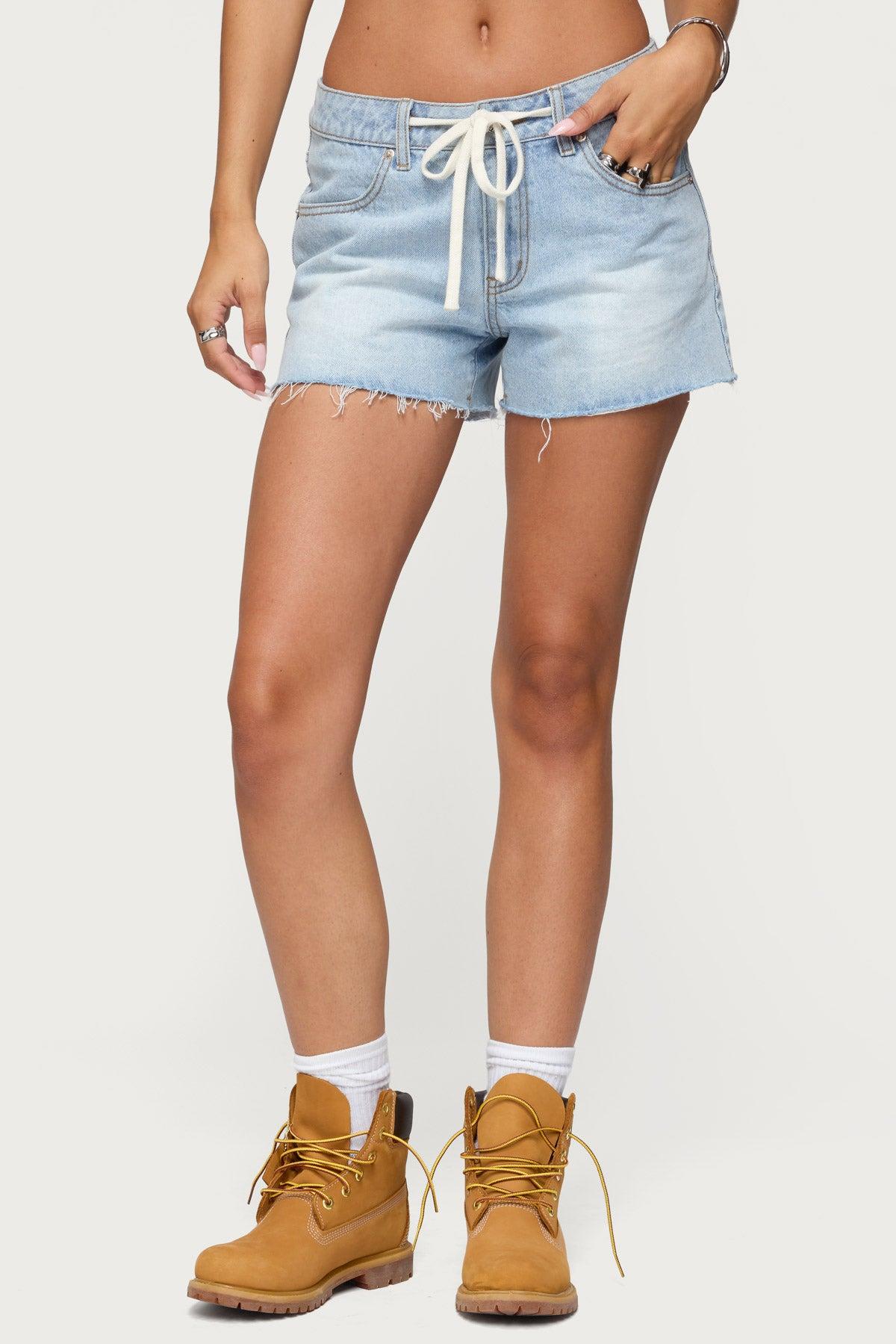 Milla Low Rise Denim Shorts Product Image