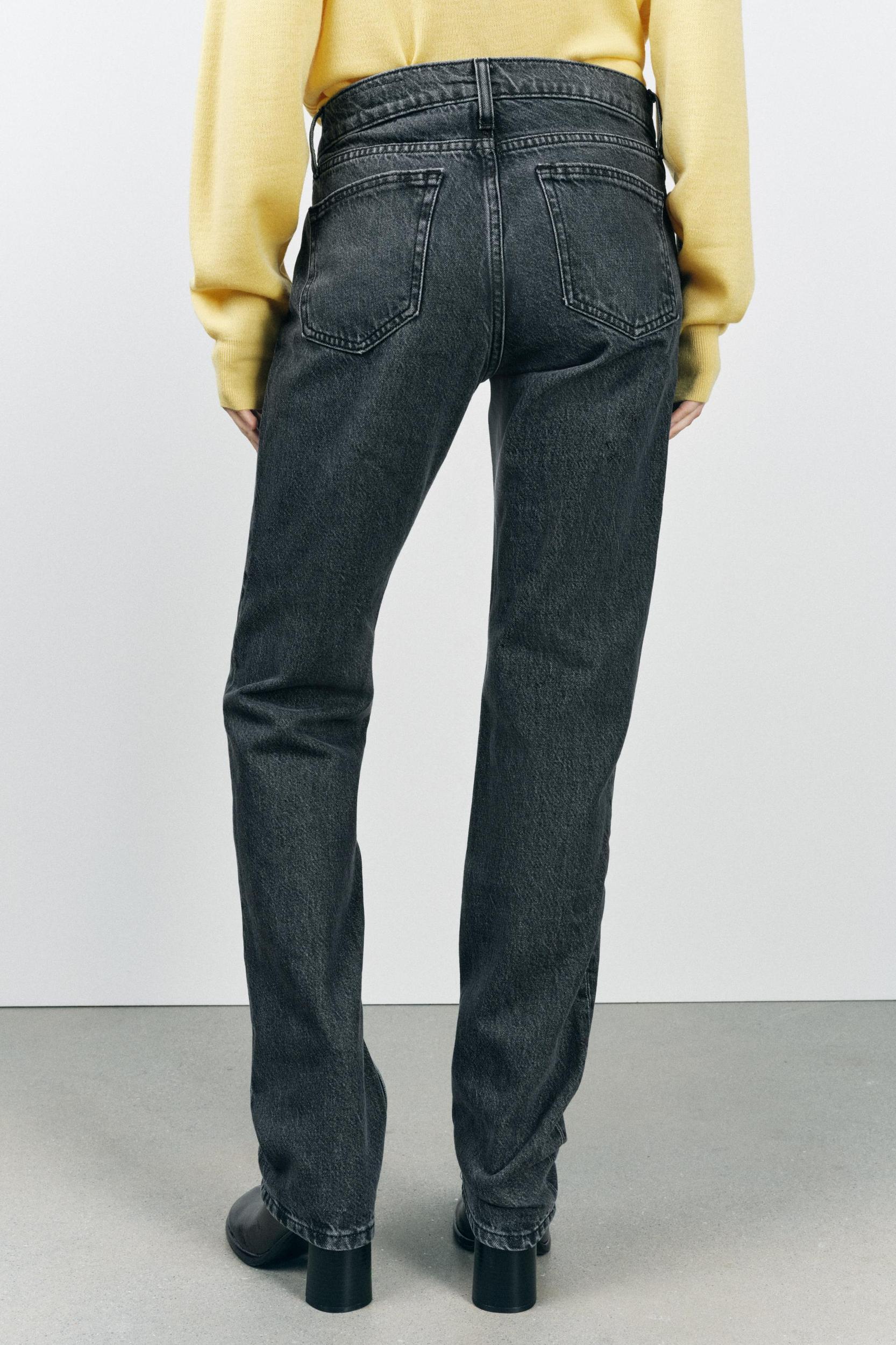 ZW COLLECTION LOW RISE STRAIGHT LEG JEANS Product Image