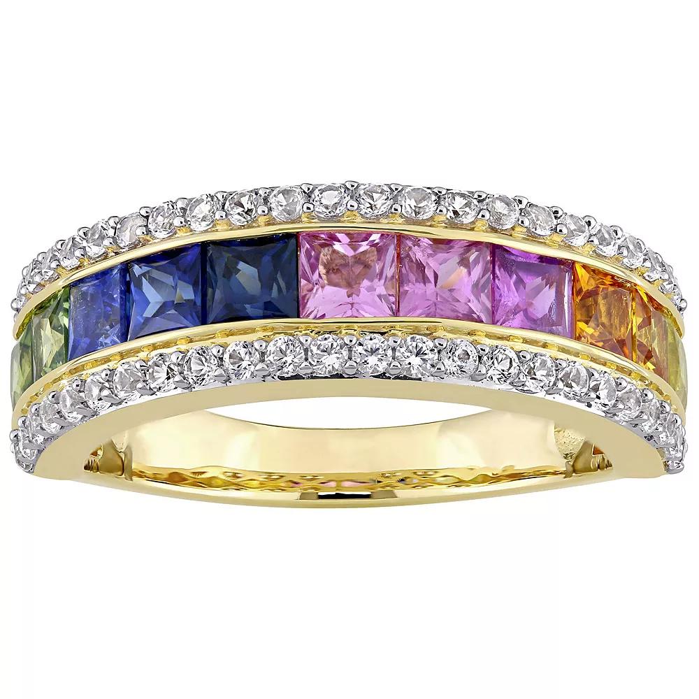 Stella Grace 14k Gold Multi-Color Sapphire Eternity Ring, Women's,  Product Image