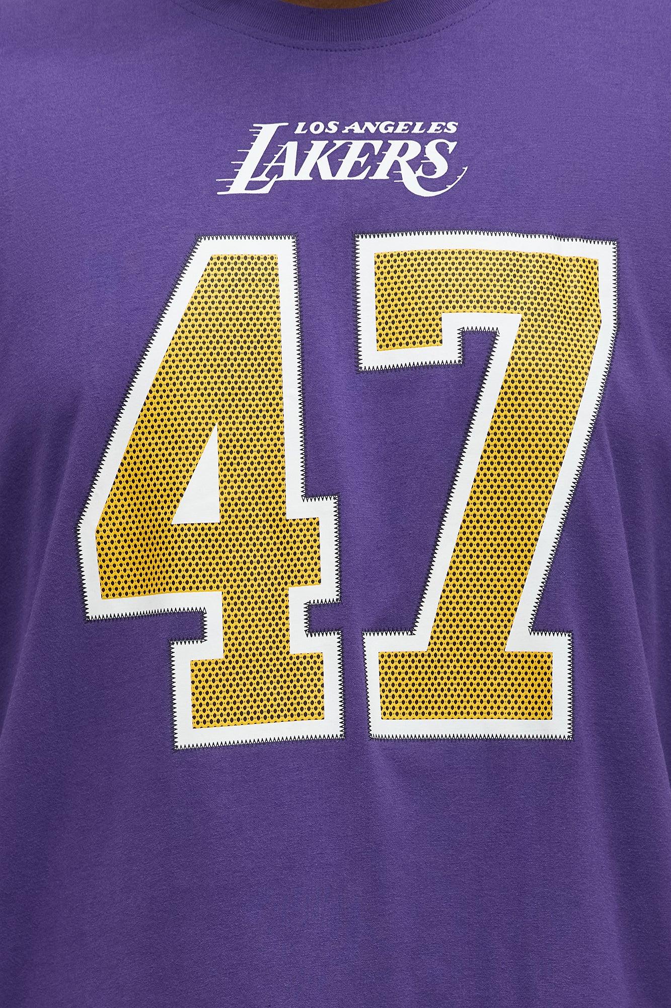 Lakers Boxy Number Tee - Purple Male Product Image