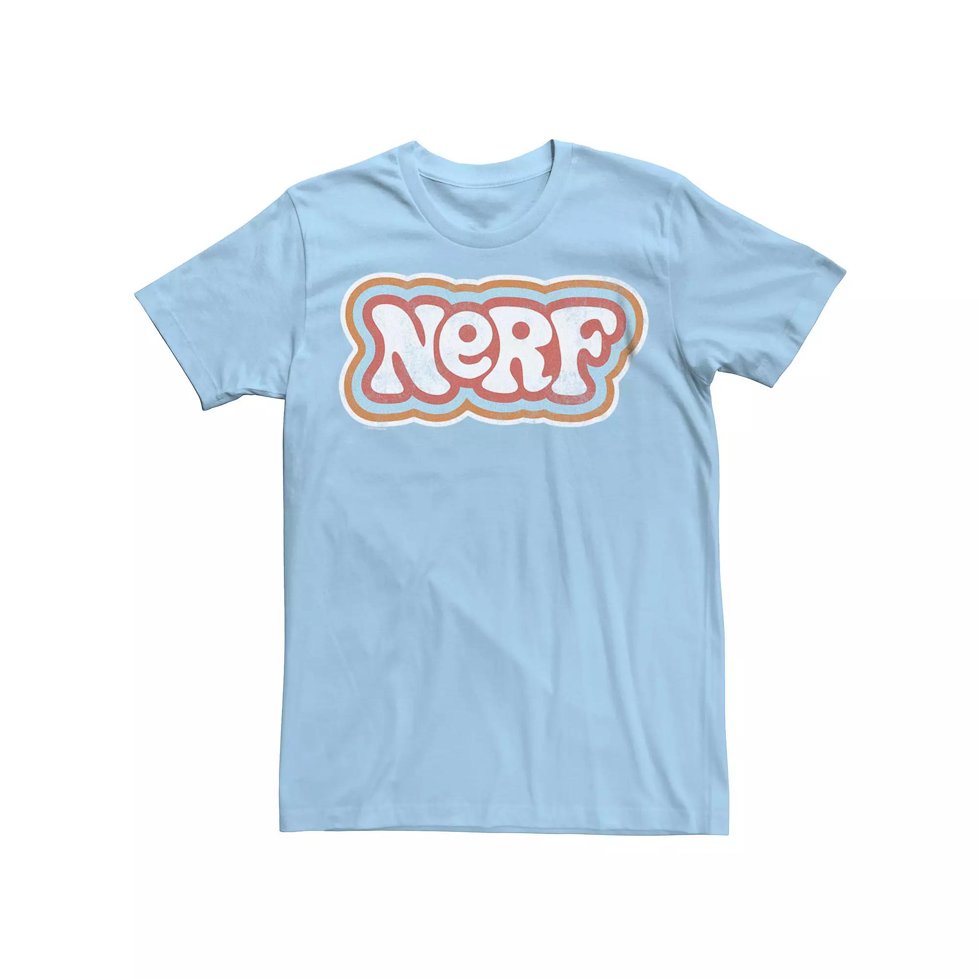 Men's Nerf Retro Logo Colored Outlines Graphic Tee,  Product Image