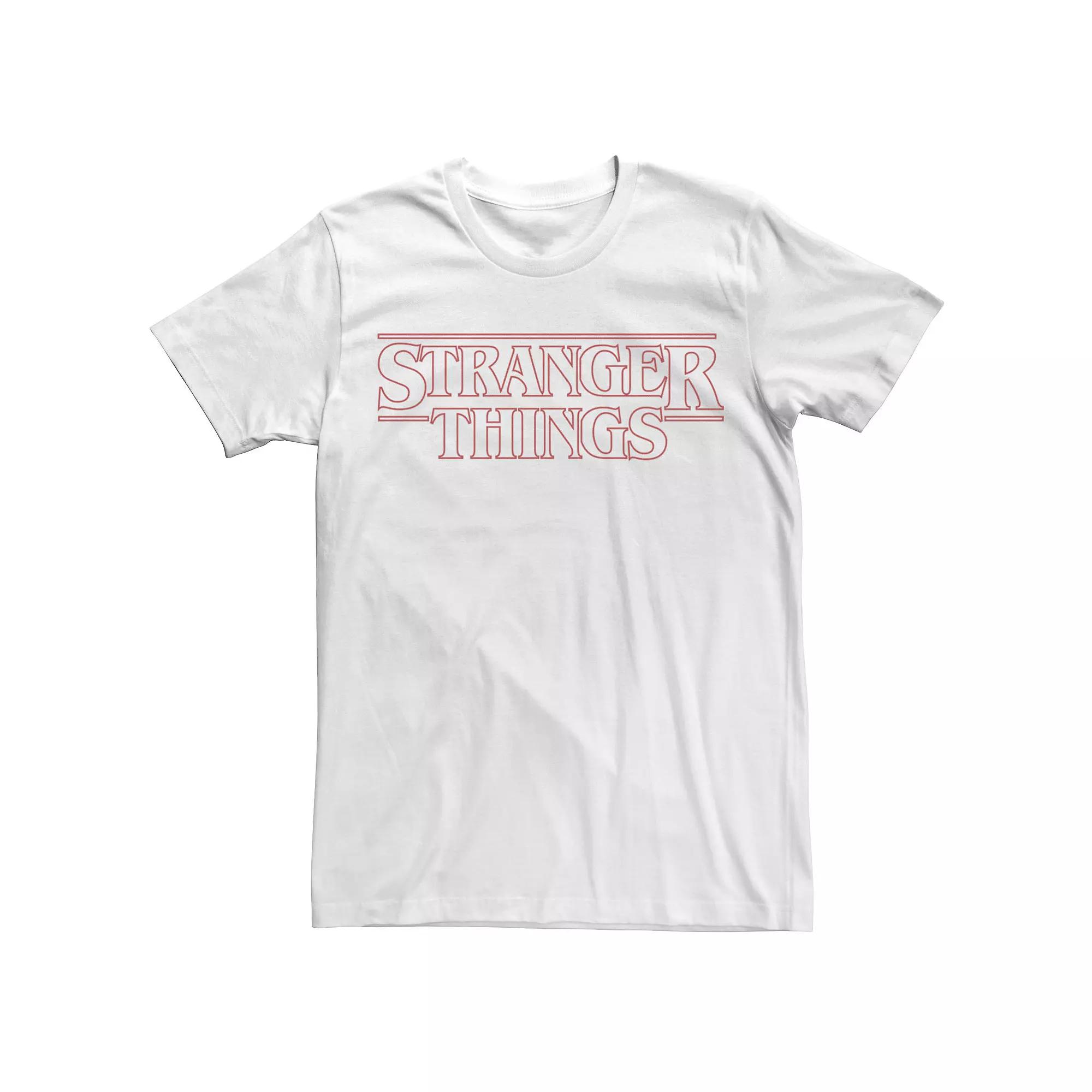 Men's Netflix Stranger Things Outline Logo Tee,  Product Image