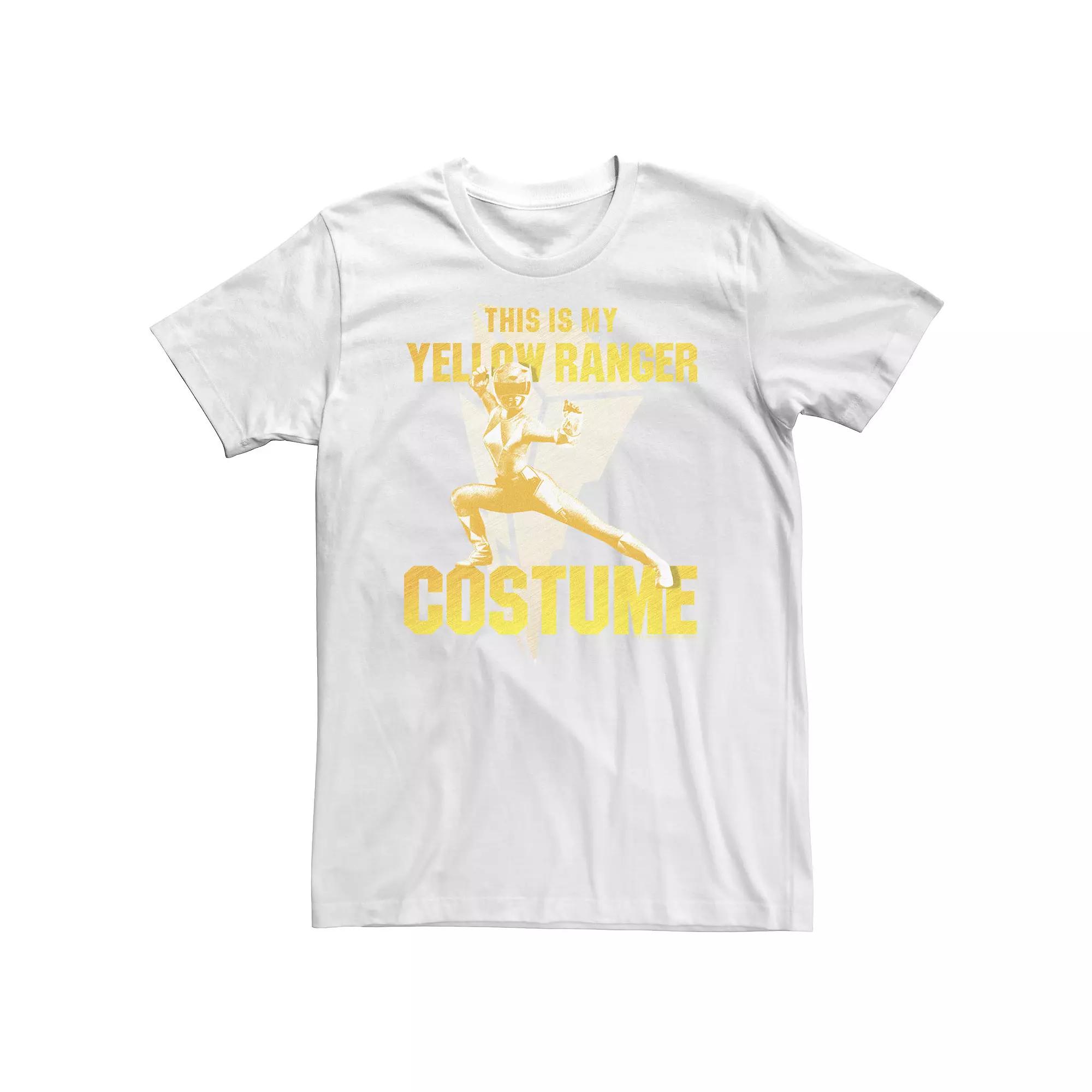 Men's Power Rangers This Is My Yellow Ranger Costume Tee, Boy's,  Product Image