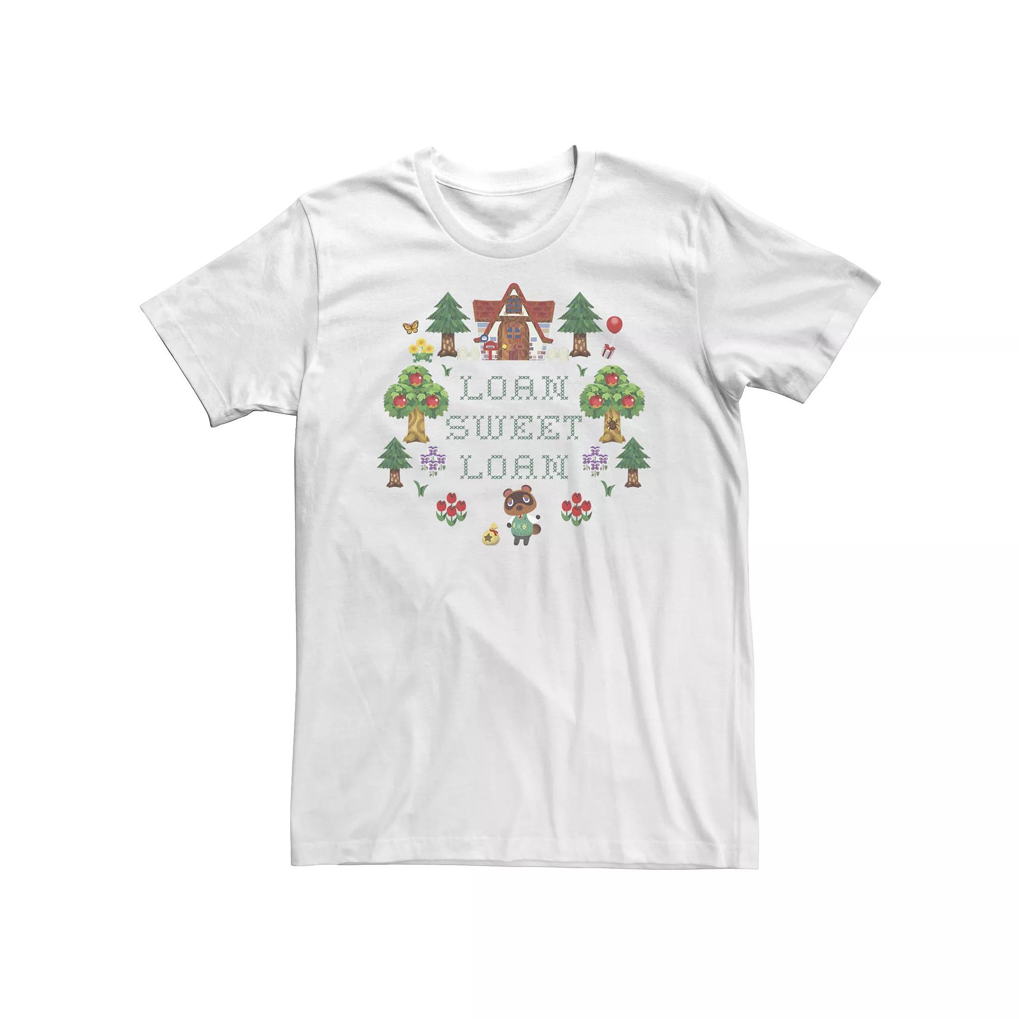 Big & Tall Animal Crossing Loan Sweet Loan Tee, Men's, Size: 5XL, White Product Image
