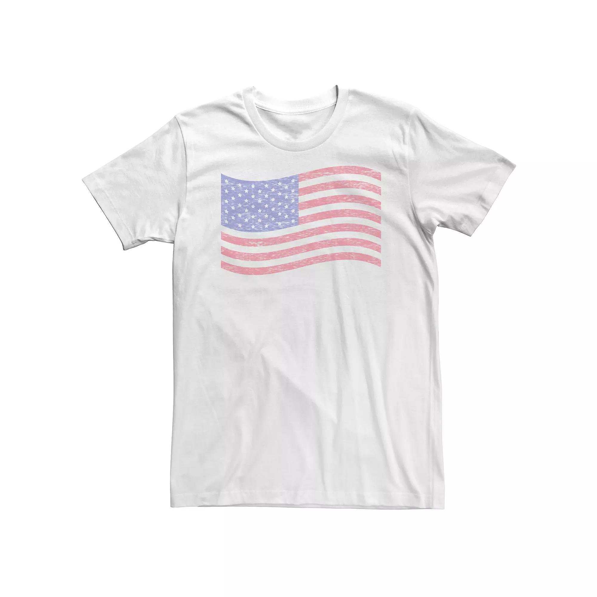 Big & Tall Fifth Sun Distressed Waving Flag Tee, Men's,  Product Image