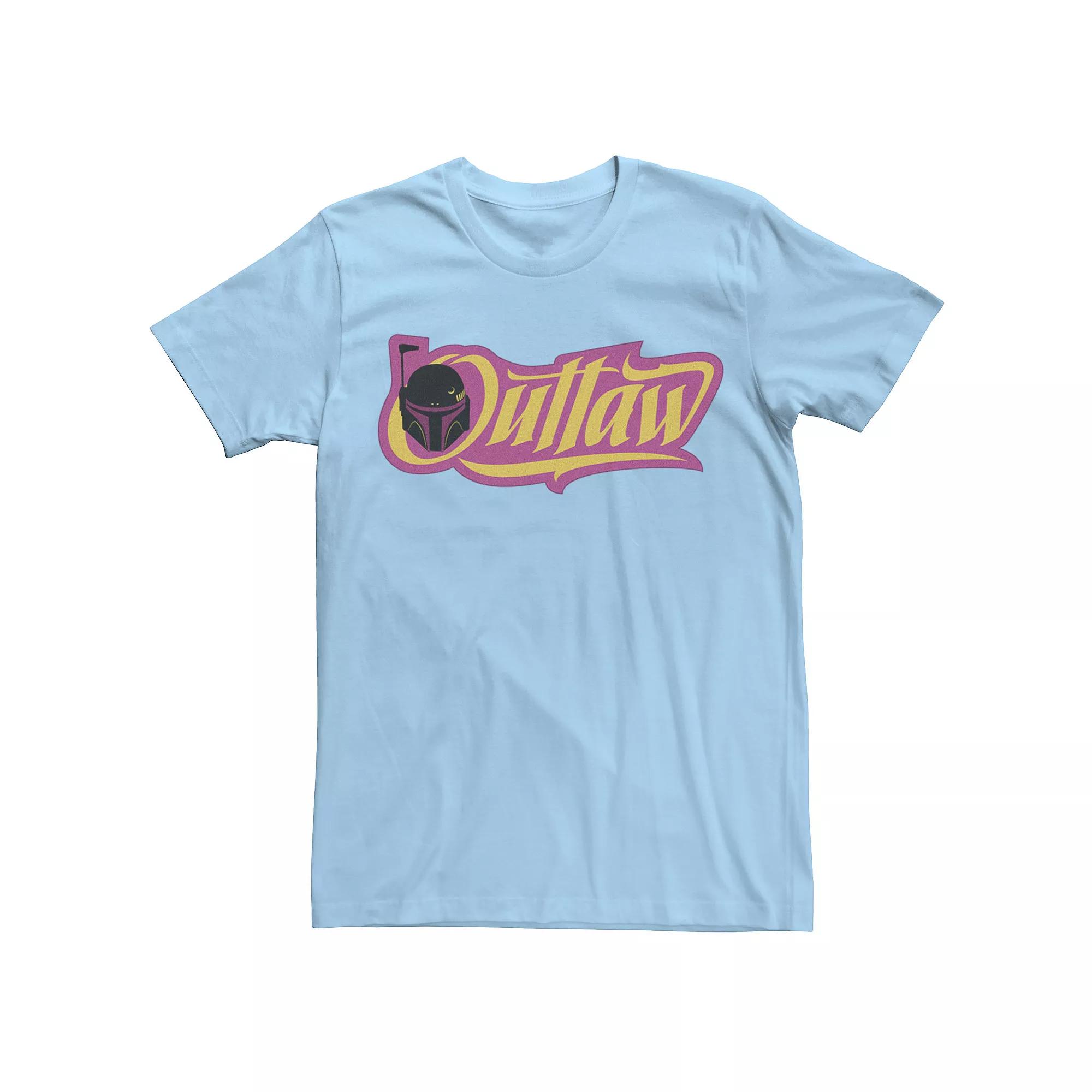 Men's Star Wars The Book Of Boba Fett Outlaw Reto Logo Tee,  Product Image