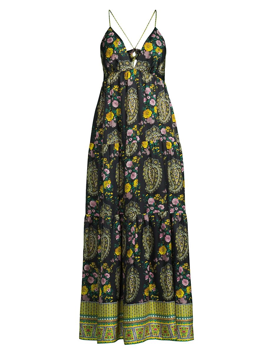 Womens Diana Paisley Maxi Dress Product Image