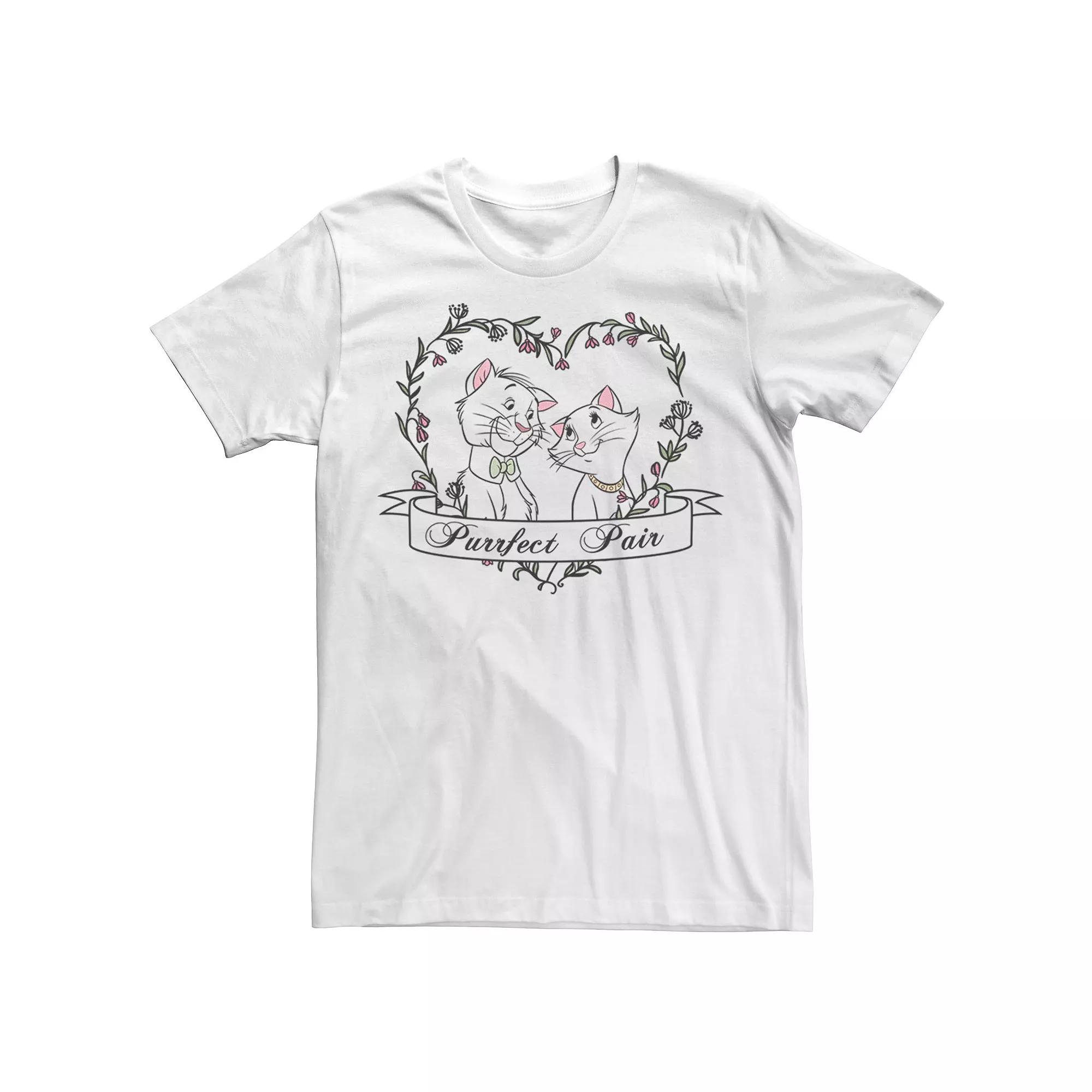 Disney's The Aristocats Duchess & Thomas Men's Purrfect Pair Tee,  Product Image