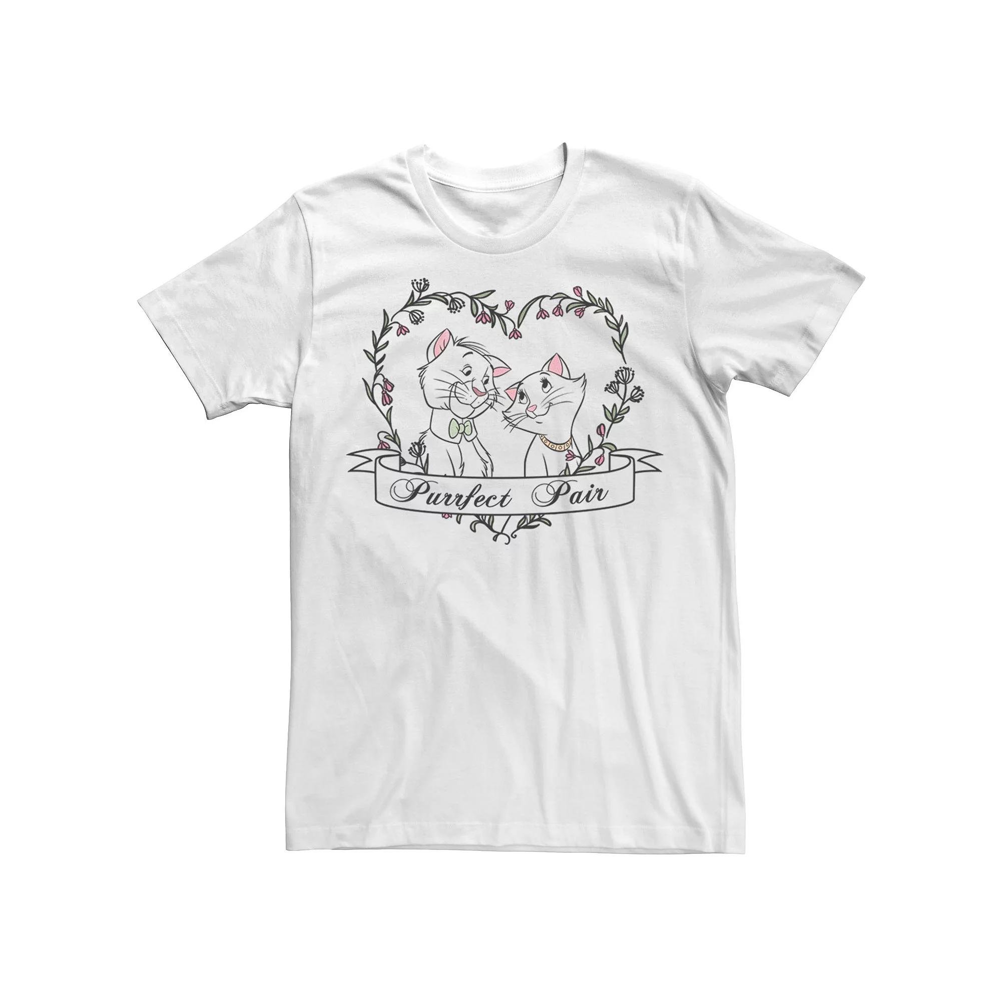 Disney's The Aristocats Duchess & Thomas Men's Purrfect Pair Tee,  Product Image
