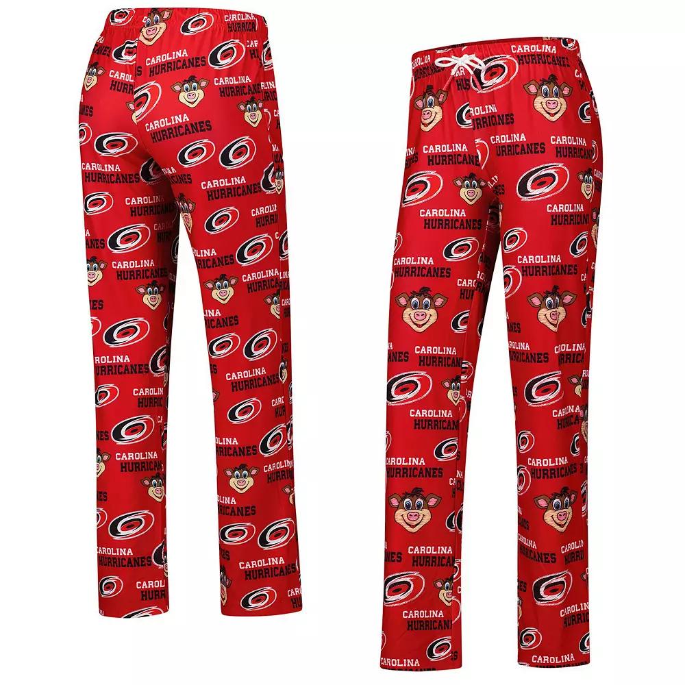 Women's Concepts Sport Red Carolina Hurricanes Zest Allover Print Knit Pants,  Product Image