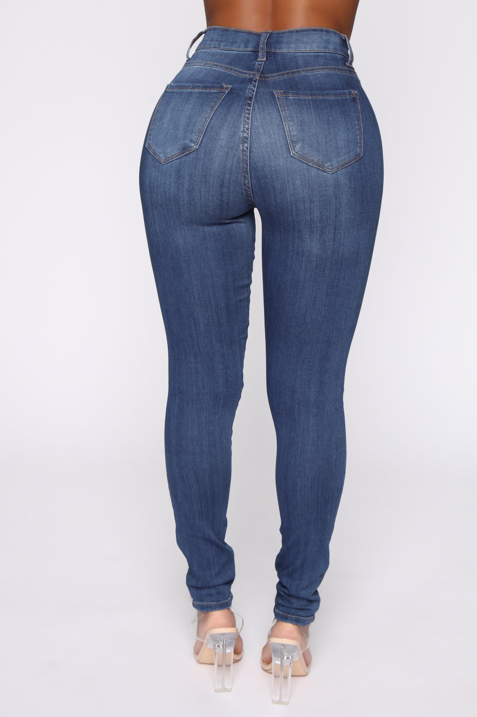 Emma Super Stretch High Rise Skinny Jean - Medium Wash Product Image