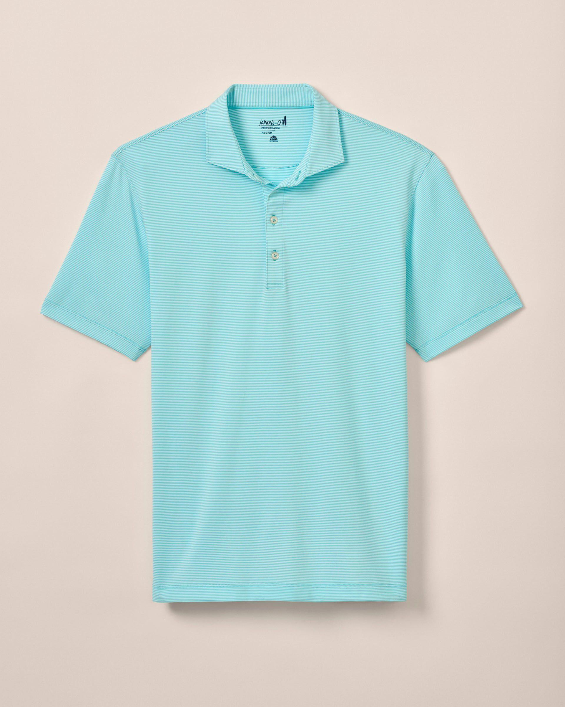 PerryGolf Performance Jersey Polo - Lyndonn Stripe Product Image