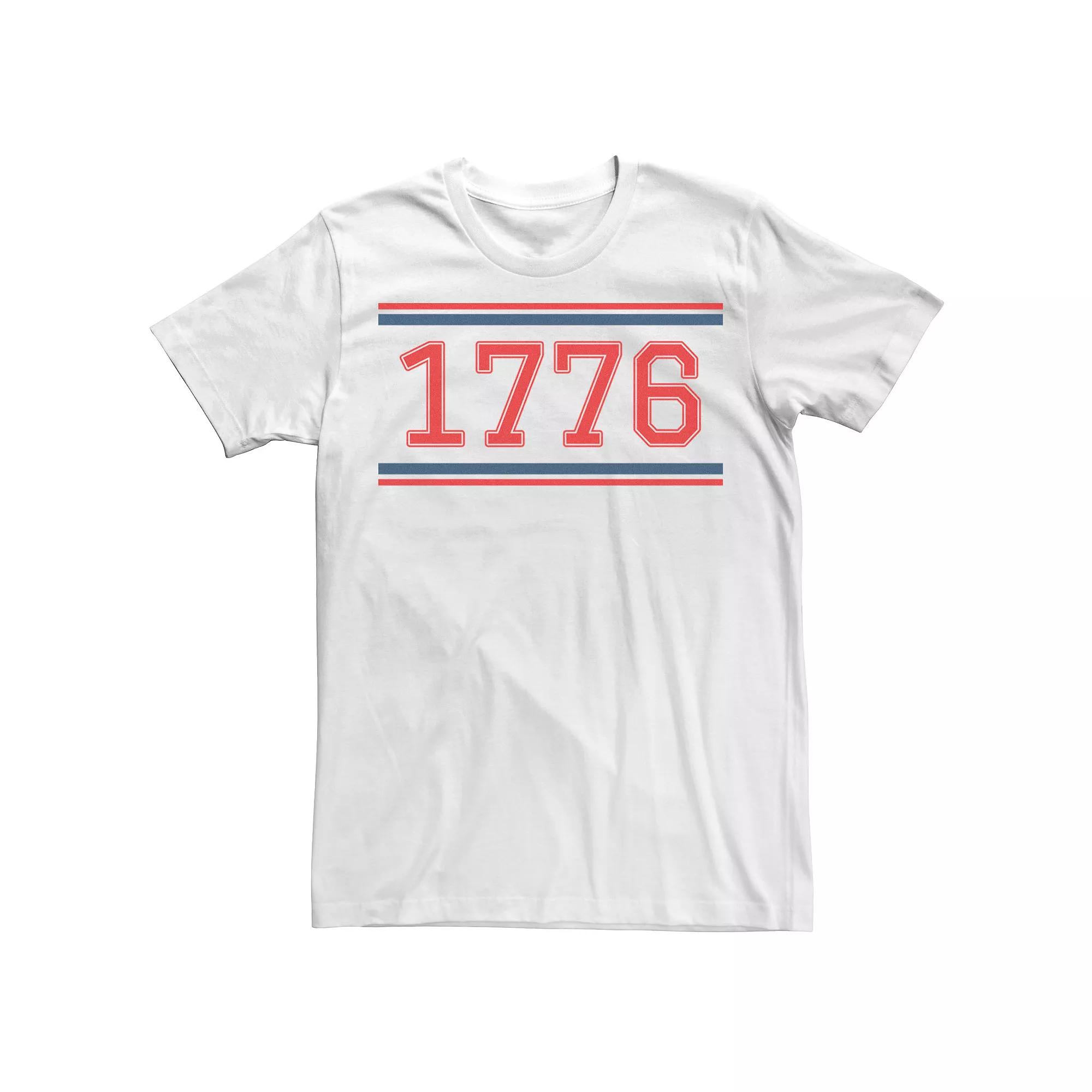 Men's 1776 Collegiate Graphic Tee, Size: 3XL, White Product Image