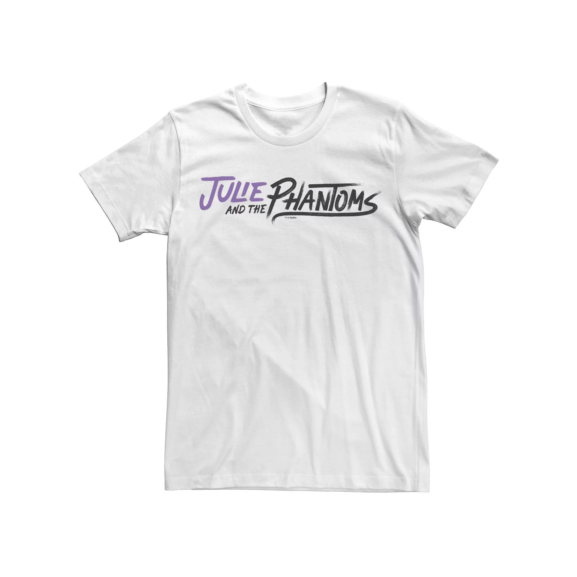 Men's Julie And The Phantoms Simple Logo Tee, Size: Large, White Product Image