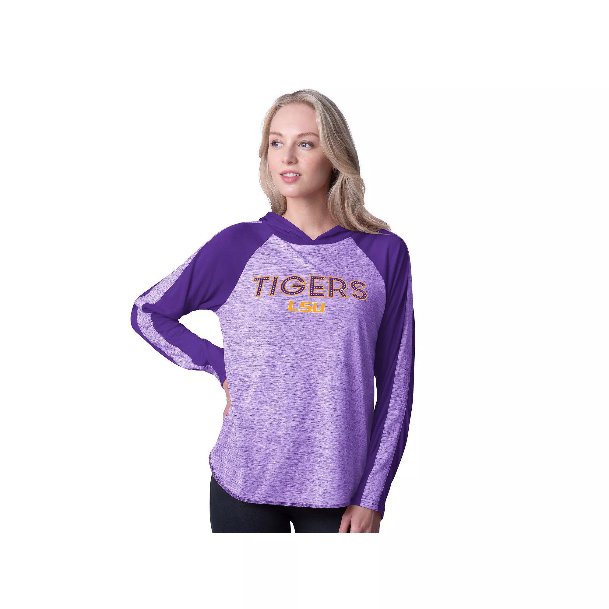 Women's G-III 4Her by Carl Banks Scarlet Nebraska Huskers Underdog Bling Raglan Long Sleeve Hoodie T-Shirt, Size: Small, Red Product Image