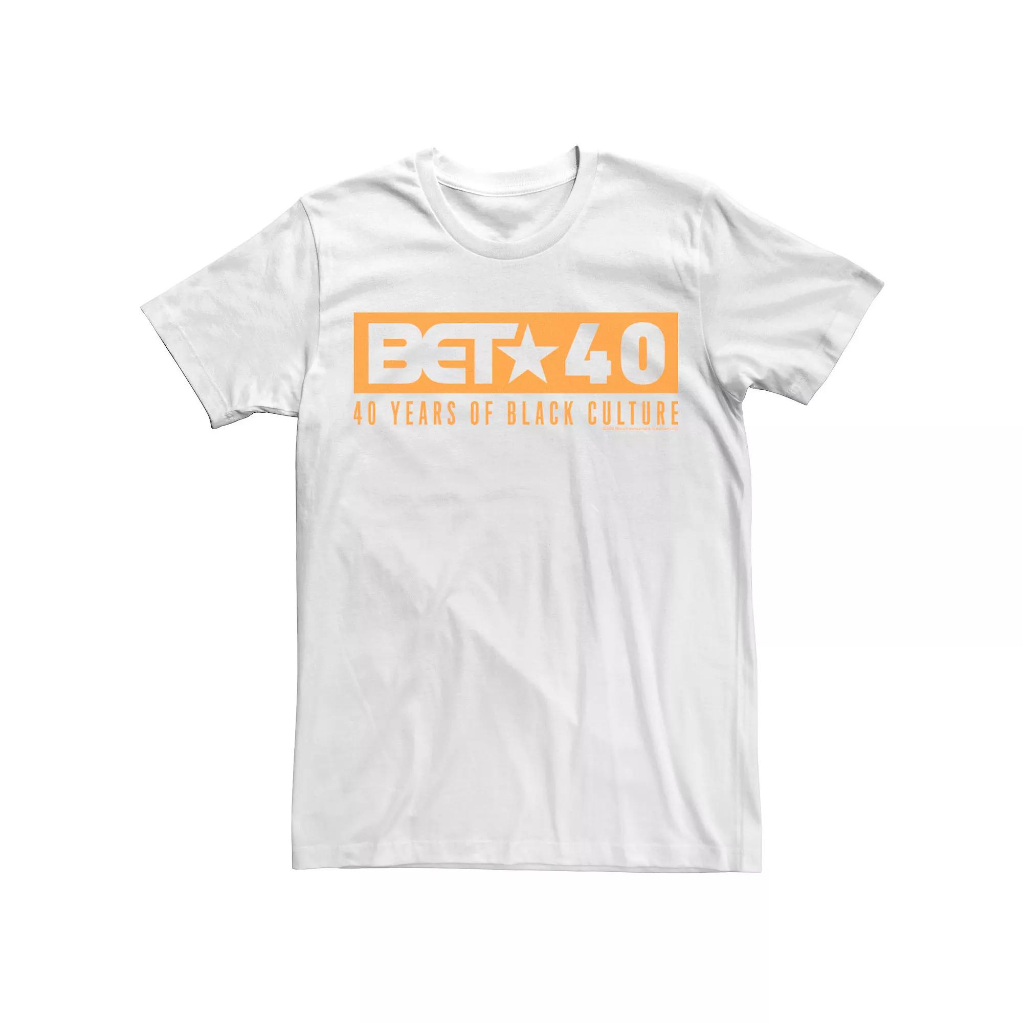 Men's BET 40 Years Of Strong Tee, Size: Large, White Product Image