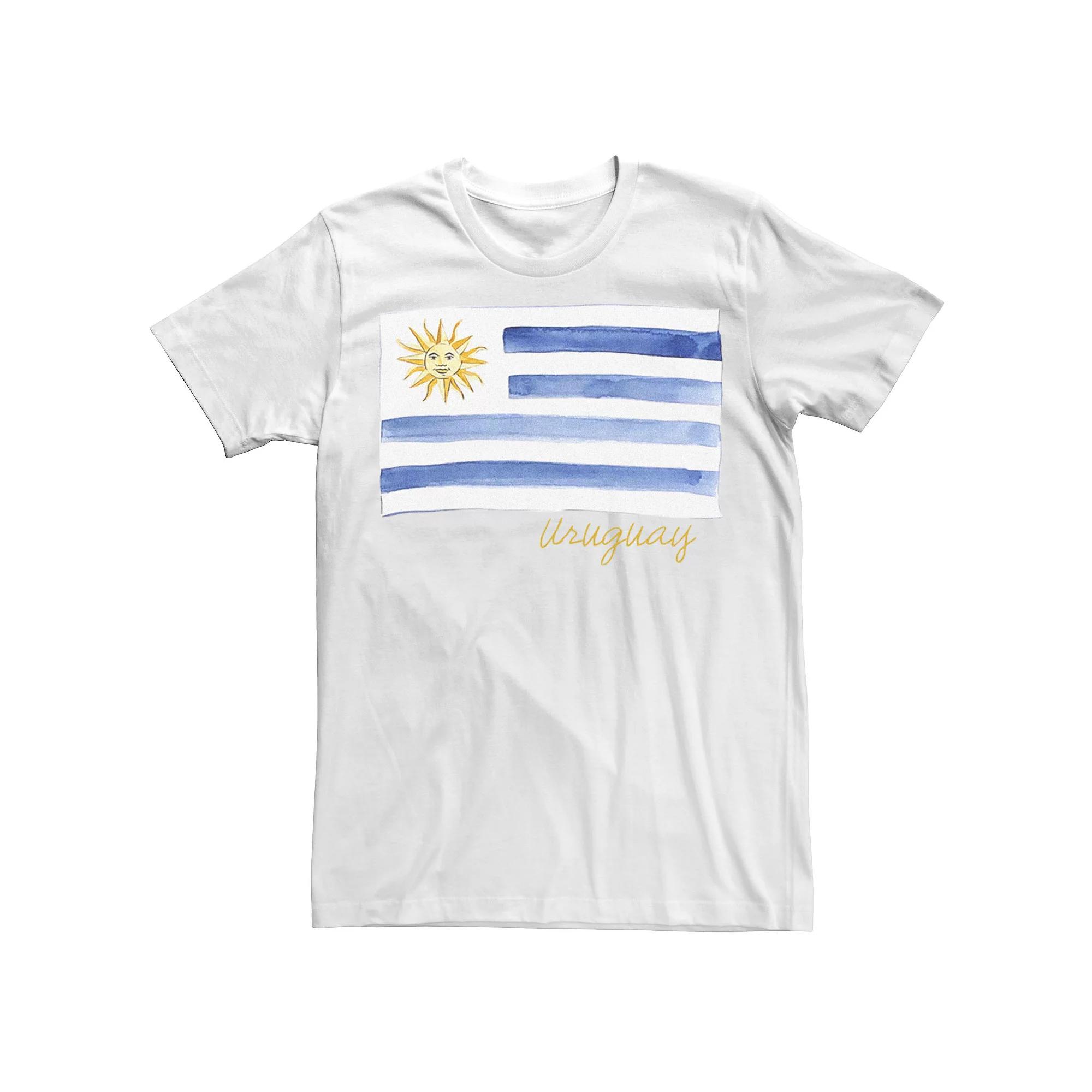 Men's HHM Uruguay Flag Watercolor Tee,  Product Image