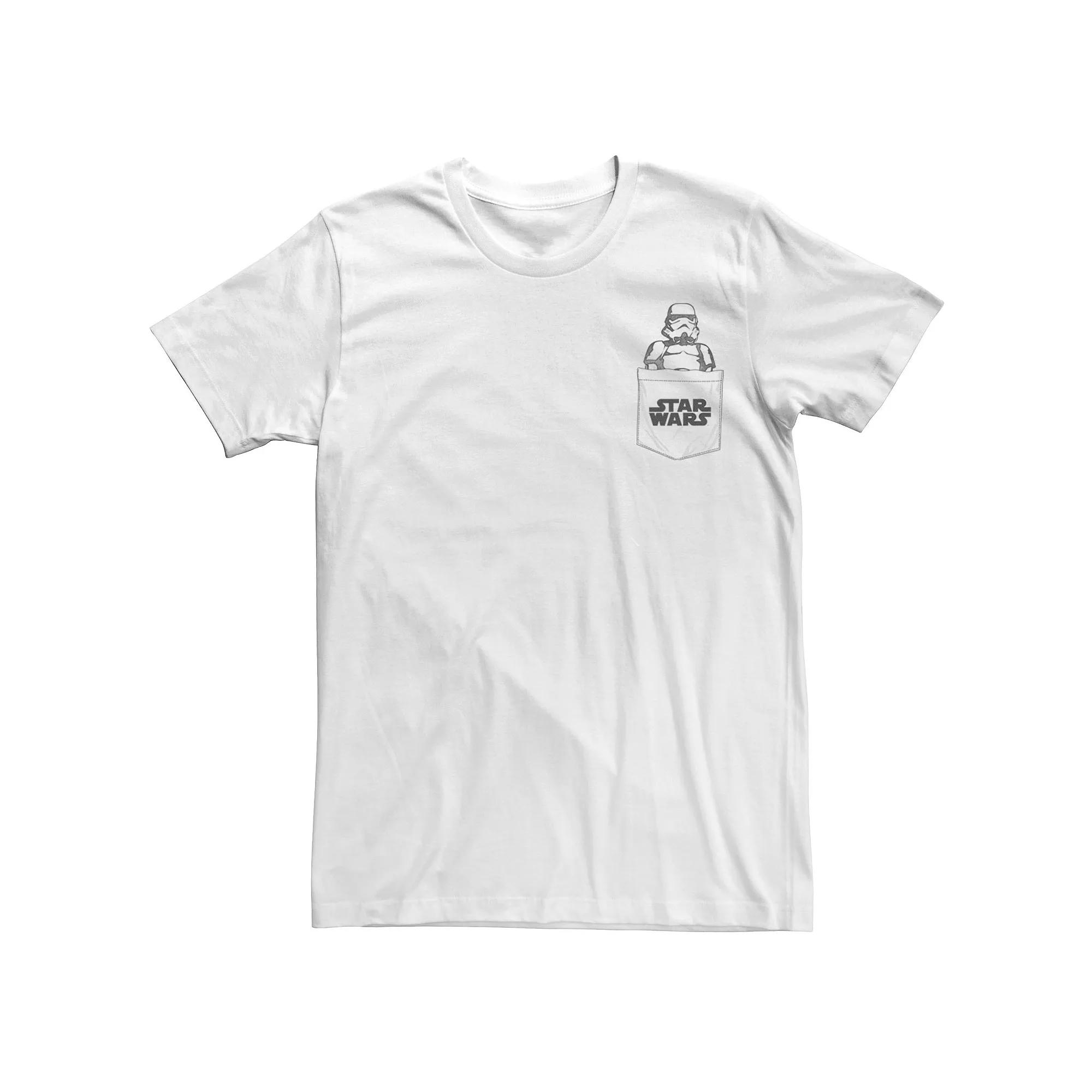 Men's Star Wars Stormtrooper Title Logo Pocket Tee,  Product Image