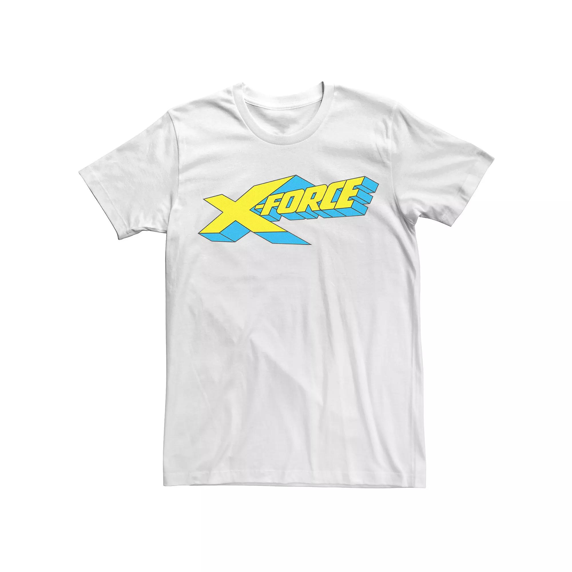 Men's Marvel X-Men X-Force Bold Bright Logo Tee, Size: XL, White Product Image