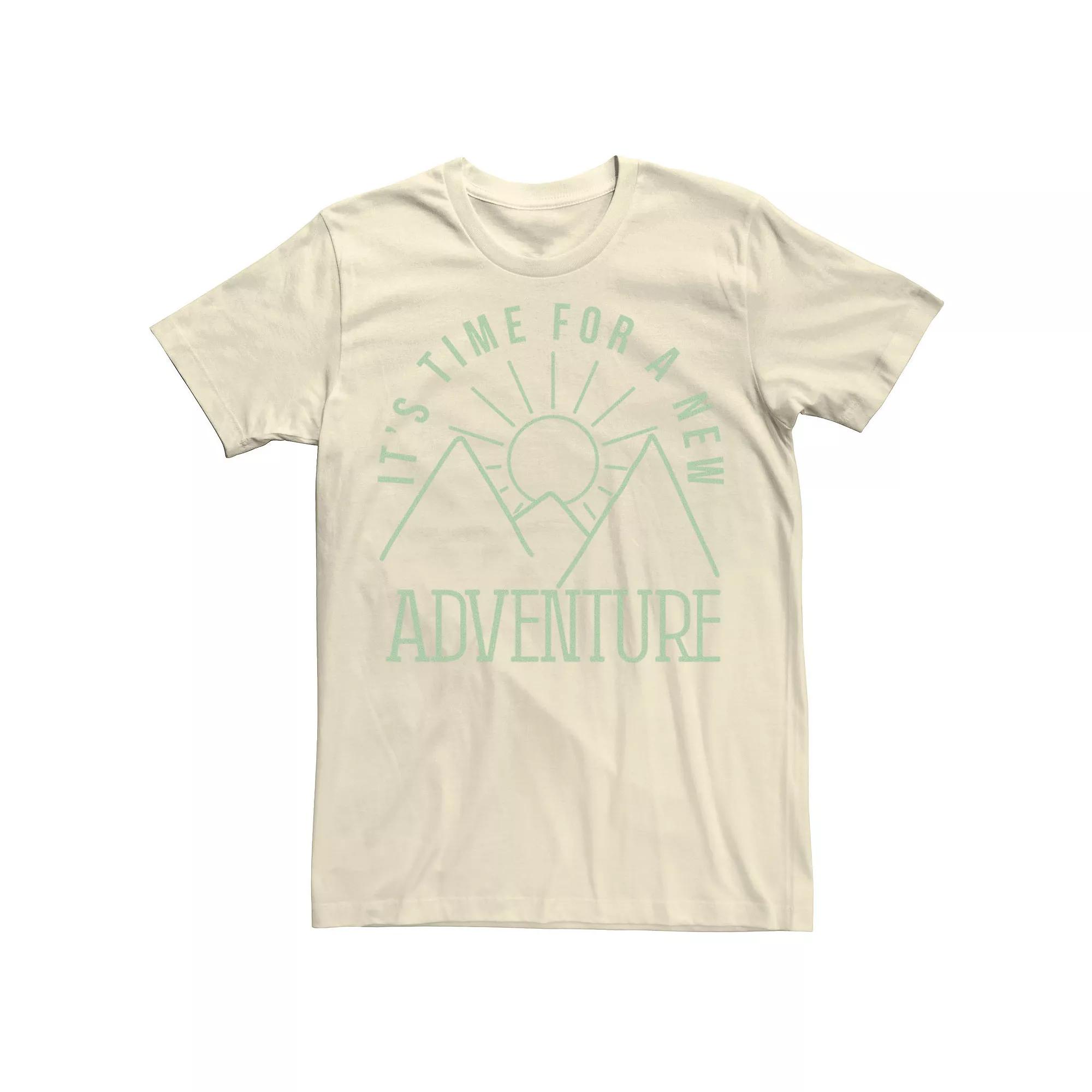 Men's It's Time For A New Adventure Line Art Tee,  Product Image