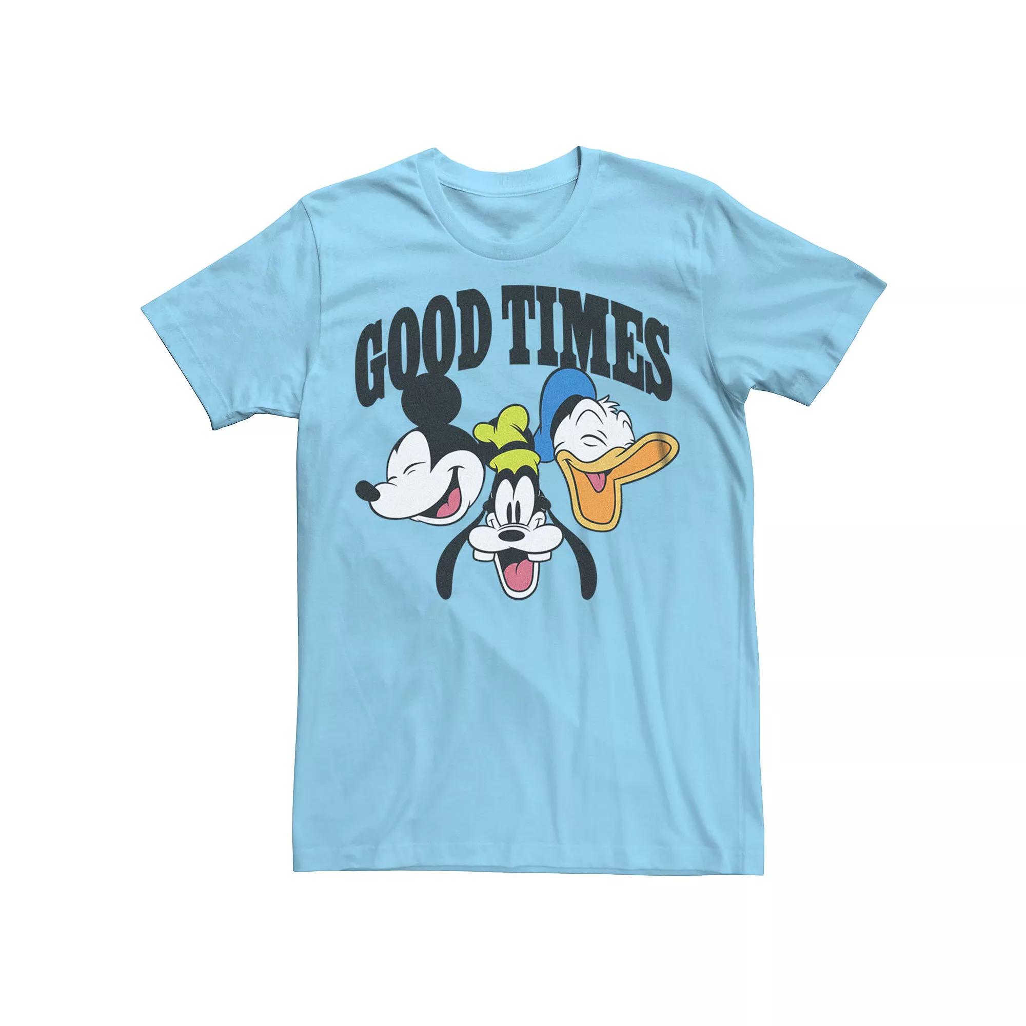 Men's Disney's Mickey Classic Disney's Mickey Goofy Donald Good Times Tee,  Product Image