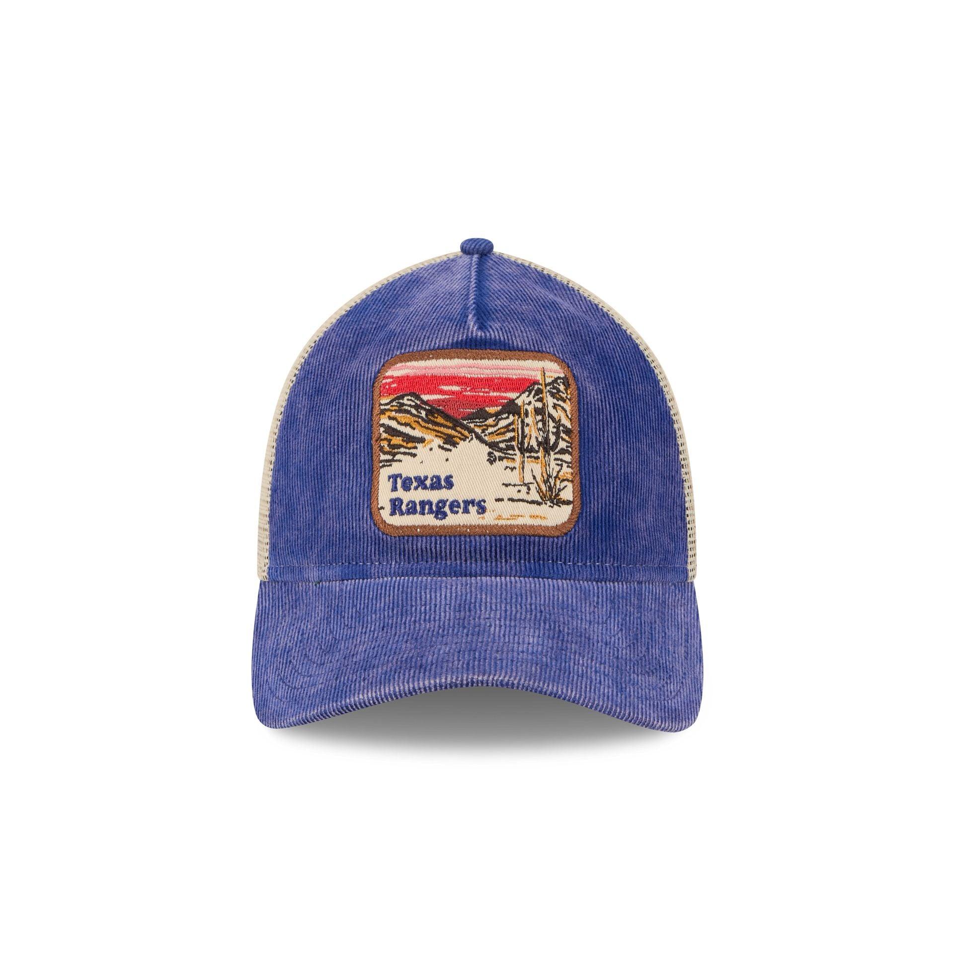 Texas Rangers Vintage Landscape 9TWENTY A-Frame Trucker Hat Male Product Image