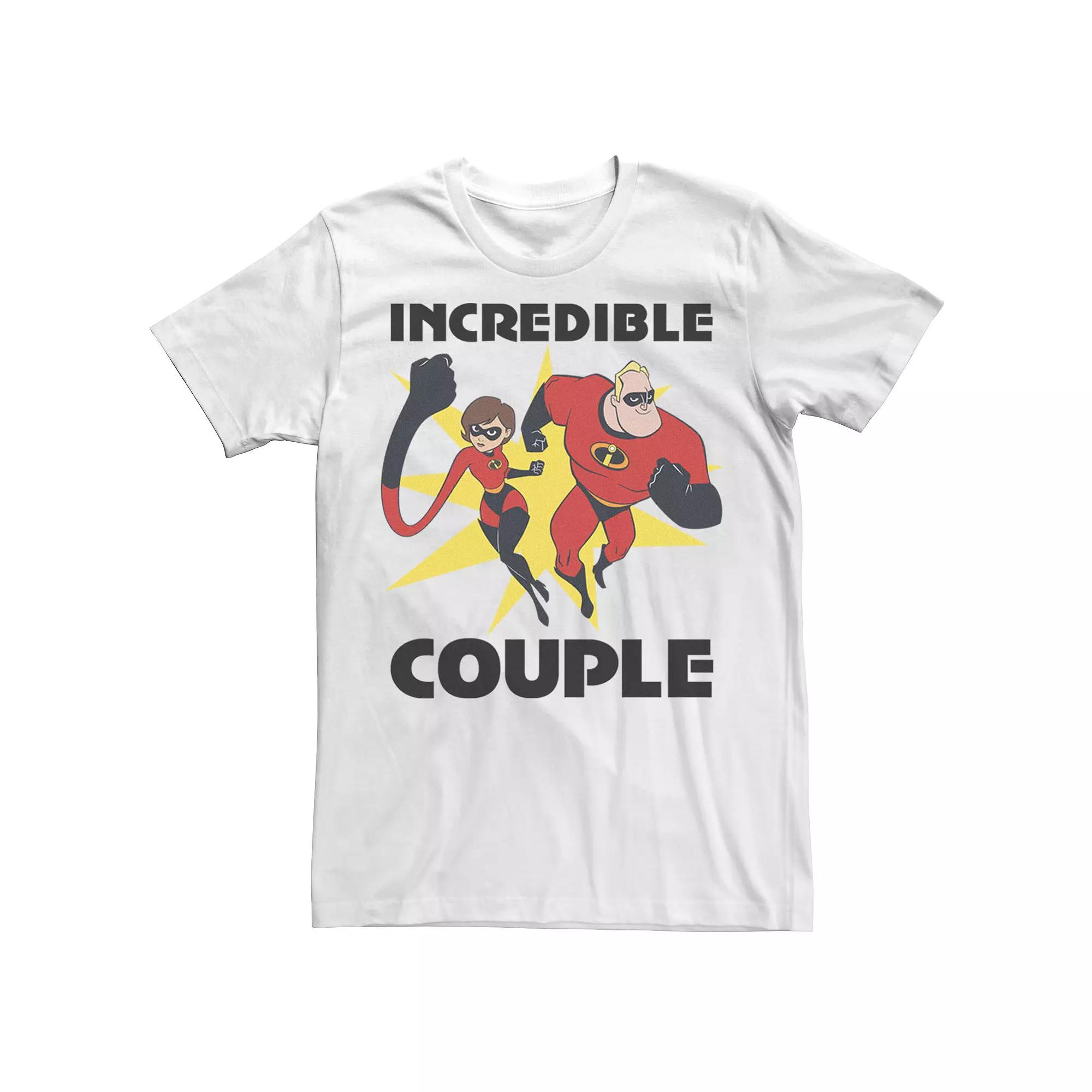 Disney / Pixar's The Incredibles 2 Men's Incredible Couple Duo Portrait Tee,  Product Image