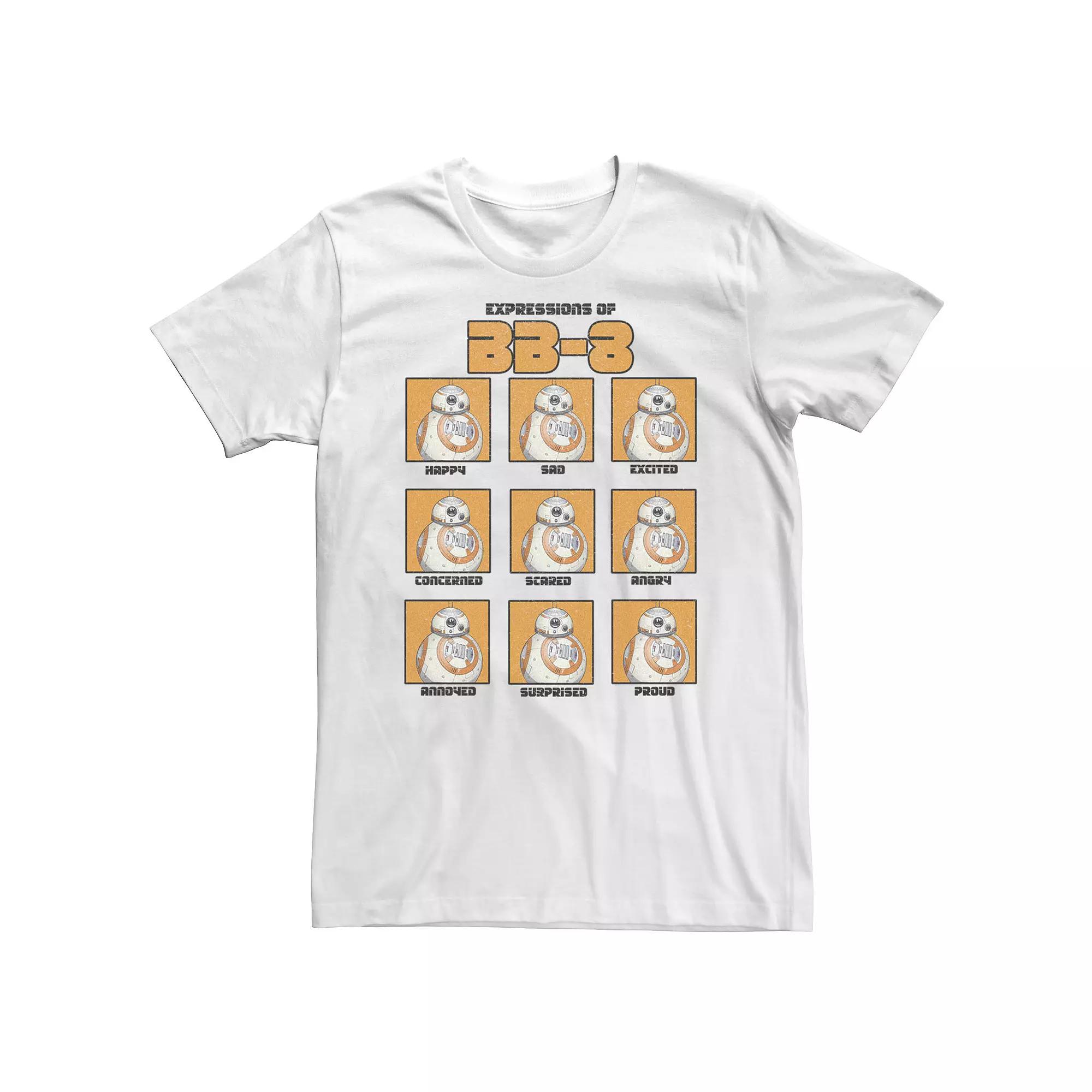 Big & Tall Star Wars The Expressions Of BB-8 Tee, Men's,  Product Image