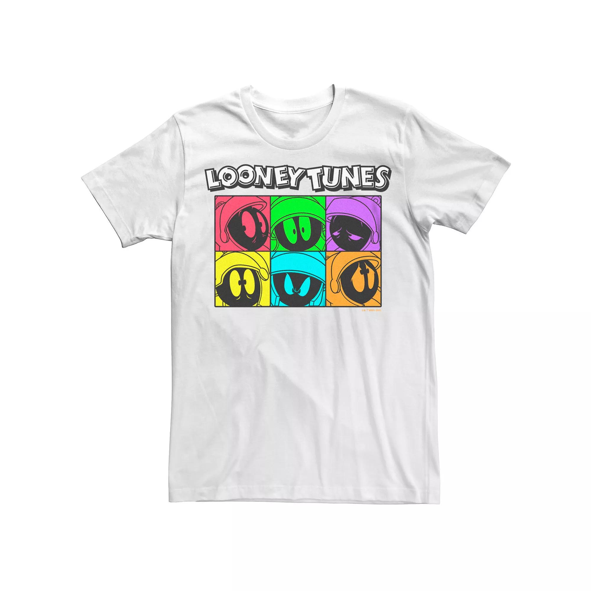 Big & Tall Looney Tunes Marvin The Martian Emotion Boxes Graphic Tee, Men's,  Product Image