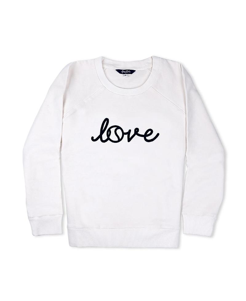 Womens Love Stitched Cotton-Blend Sweatshirt Product Image