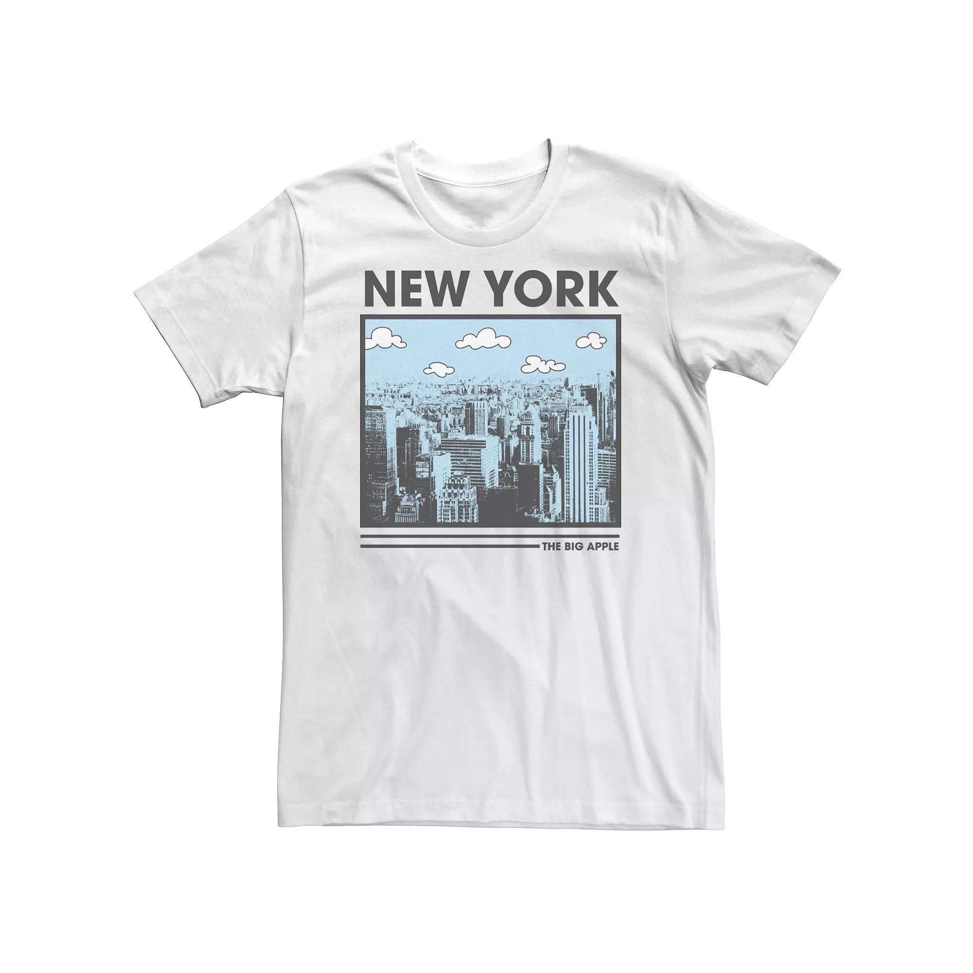 Big & Tall New York The Big Apple Skyline Tee, Men's,  Product Image