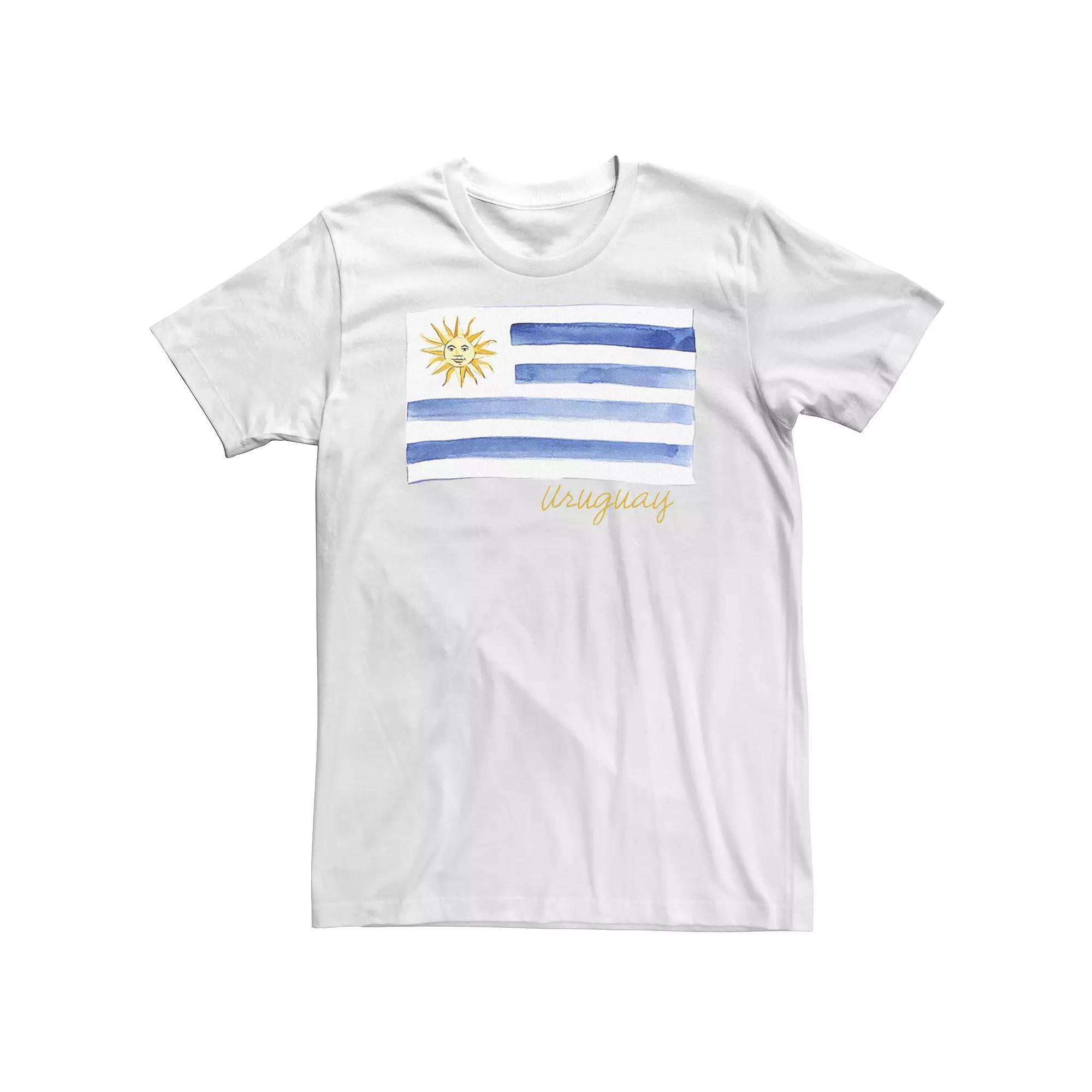 Big & Tall HHM Uruguay Flag Watercolor Tee, Men's,  Product Image