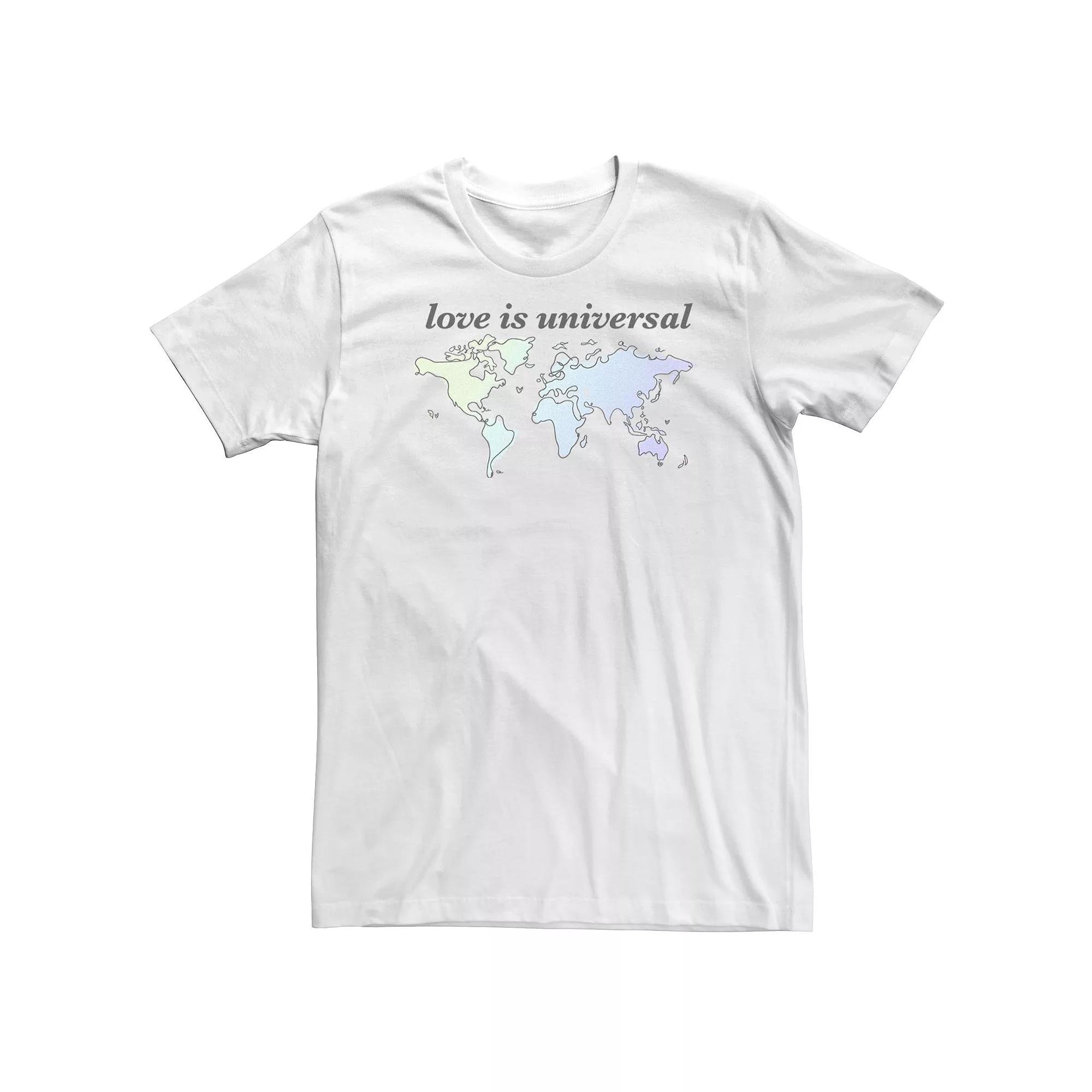 Big & Tall Trendy World Love Tee, Men's,  Product Image