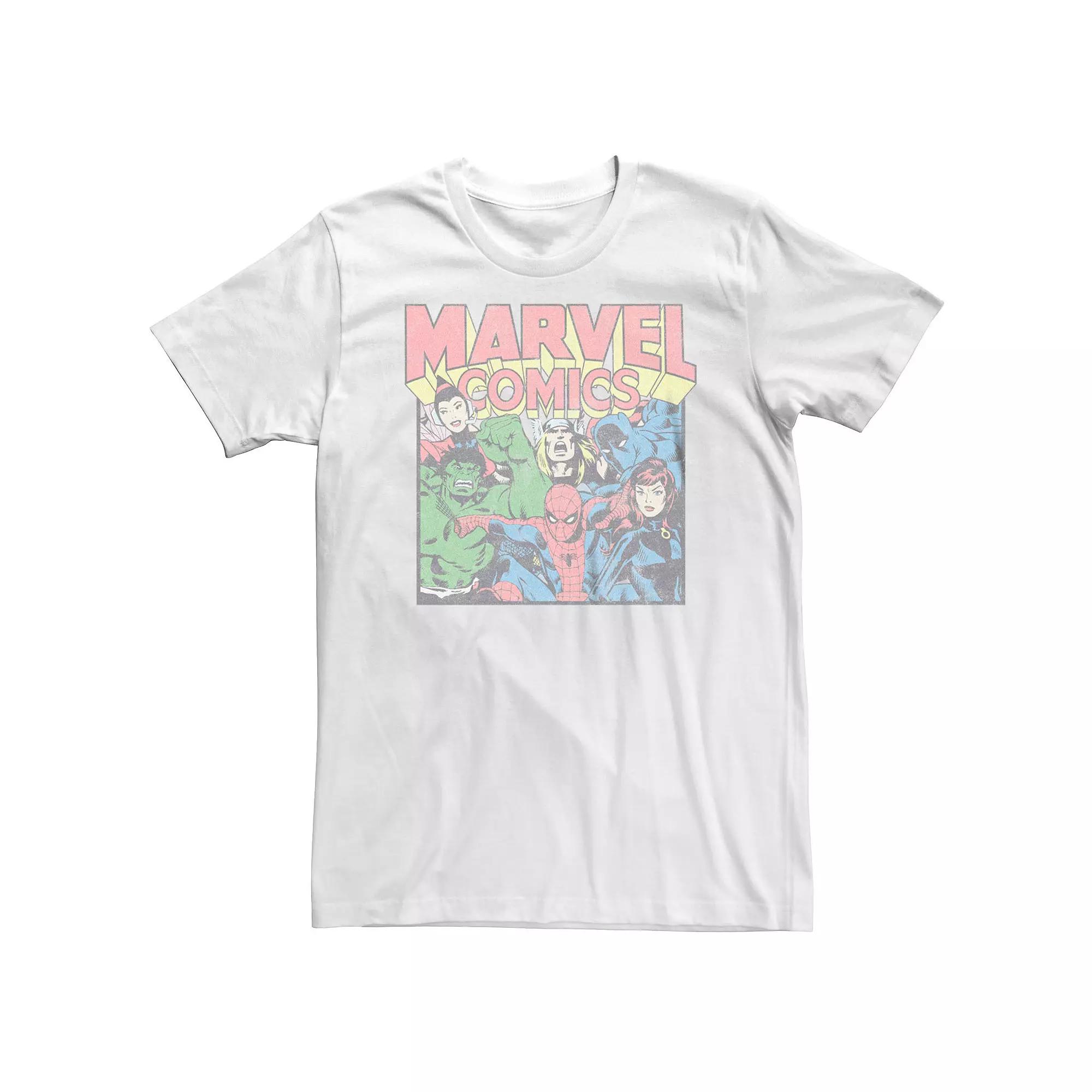 Big & Tall Marvel Comics Vintage Superheroes Tee, Men's,  Product Image