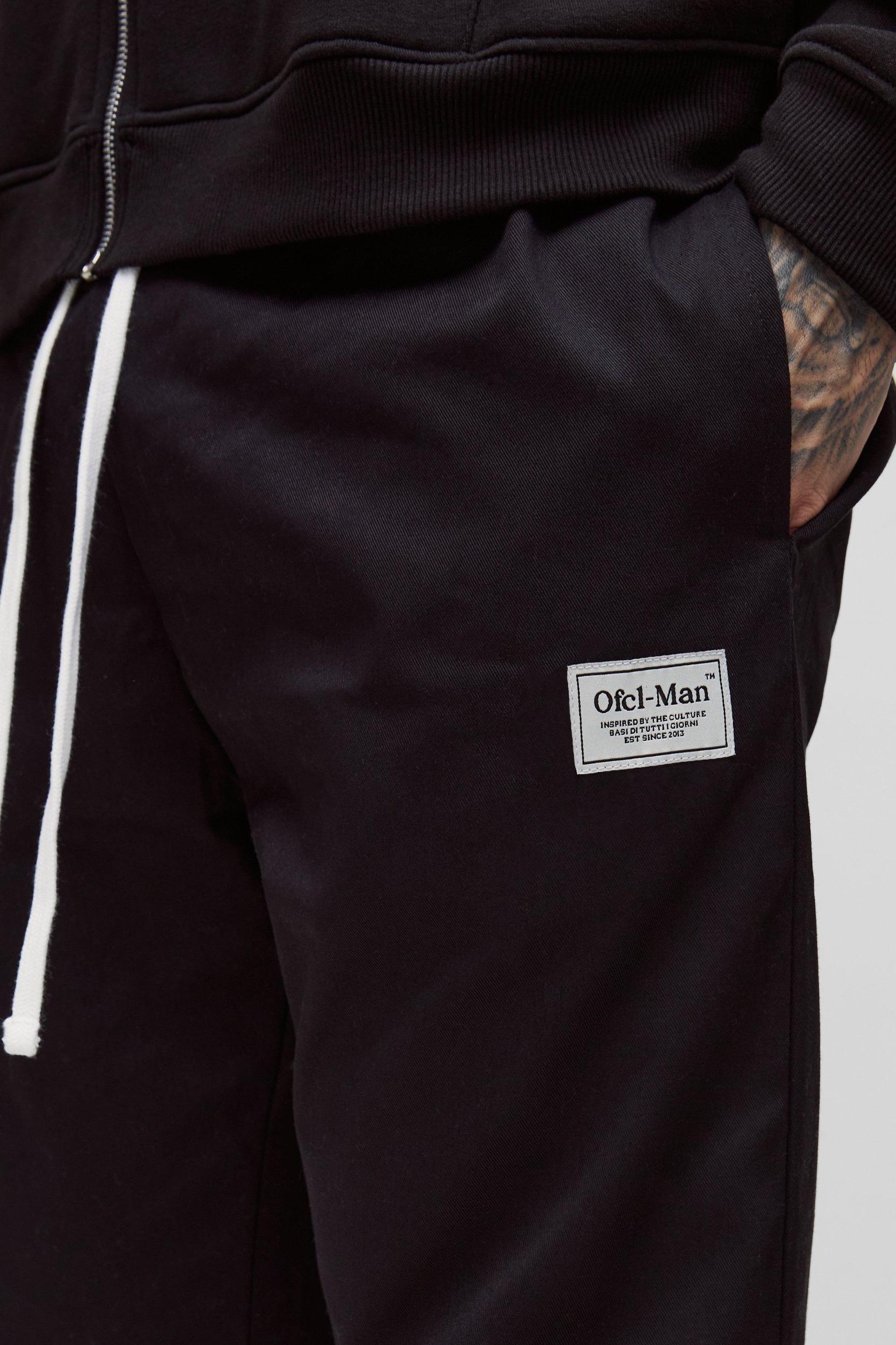 Tall Extended Drawcord Stacked Flared Pants | boohooMAN USA Product Image