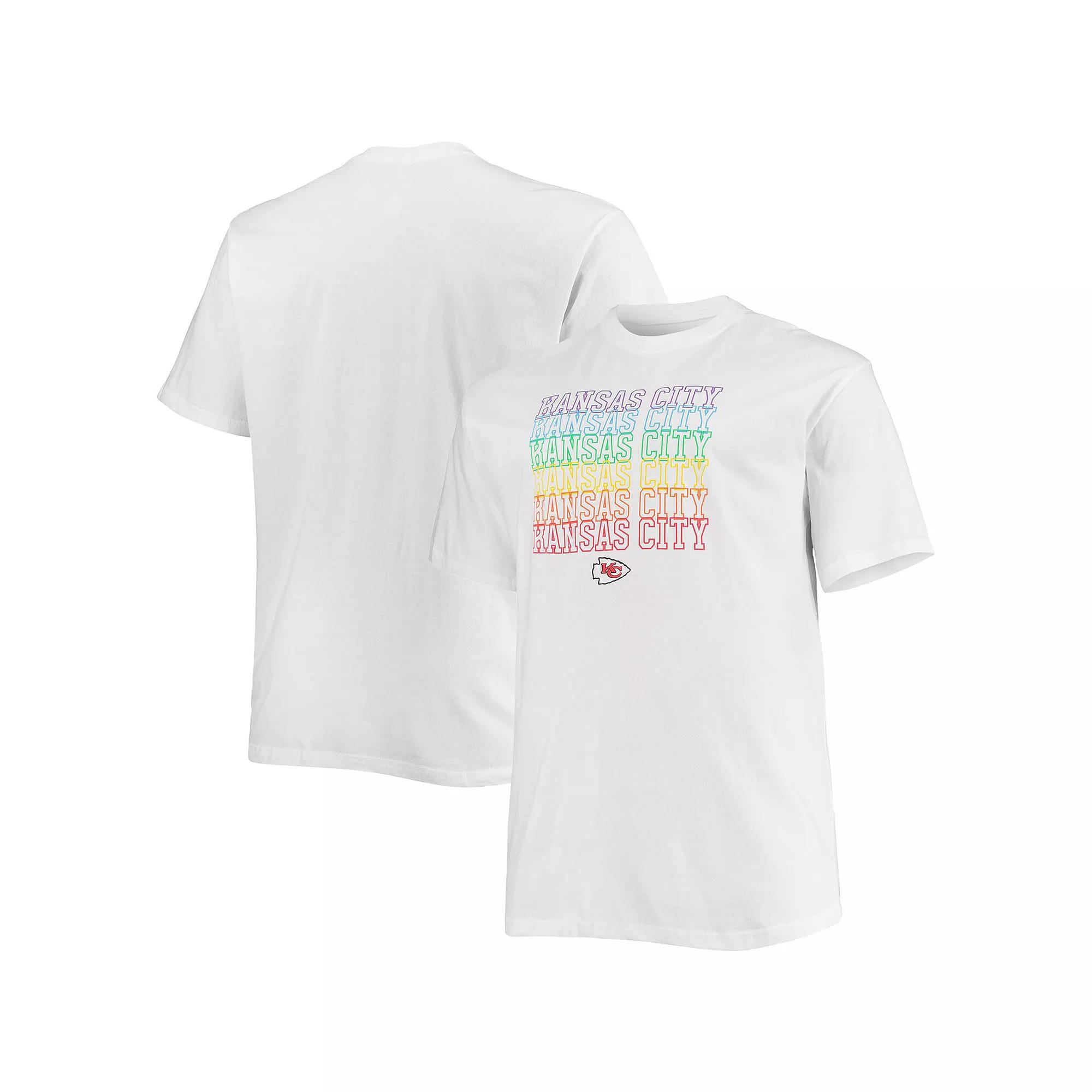 Men's Fanatics Branded White Kansas City Chiefs Big & Tall City Pride T-Shirt, Size: 3XLT Product Image