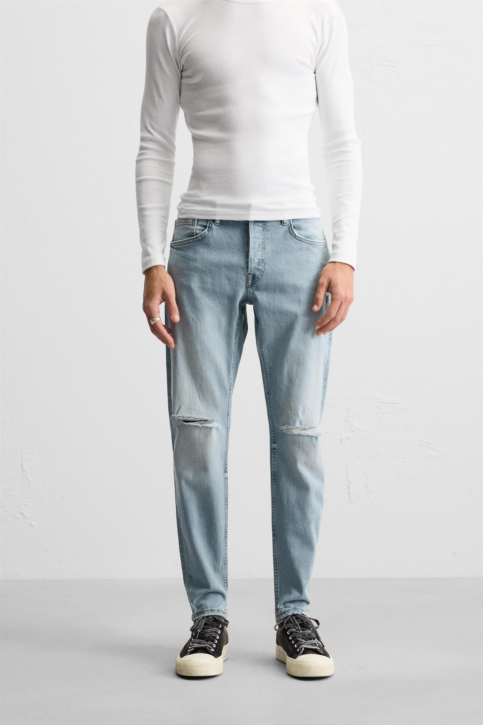 RIPPED SKINNY JEANS Product Image