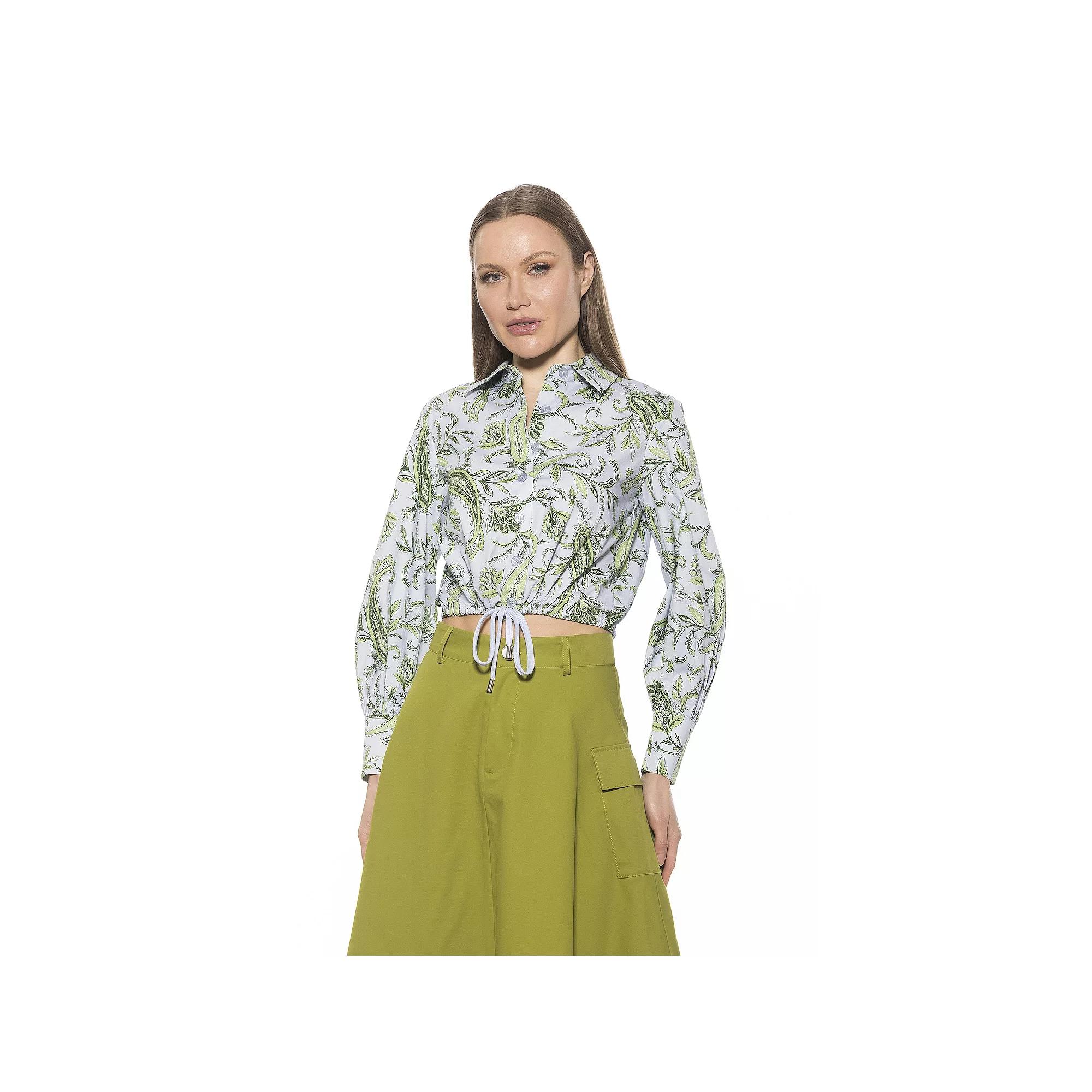 Women's ALEXIA ADMOR Gianna Button Down Poplin Shirt,  Product Image