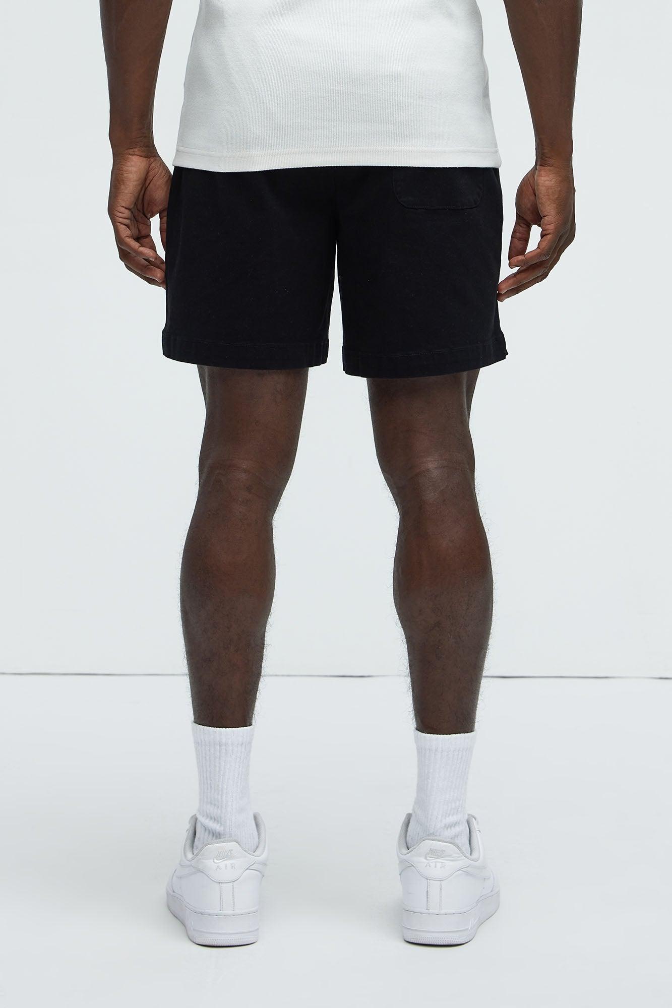 Twill Volley Shorts - Black Product Image