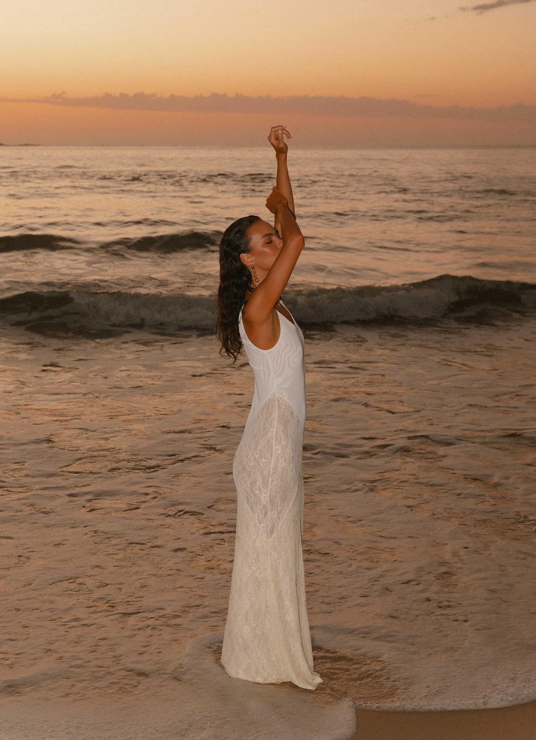 Twilight Dreams Maxi Dress - Yellow Product Image