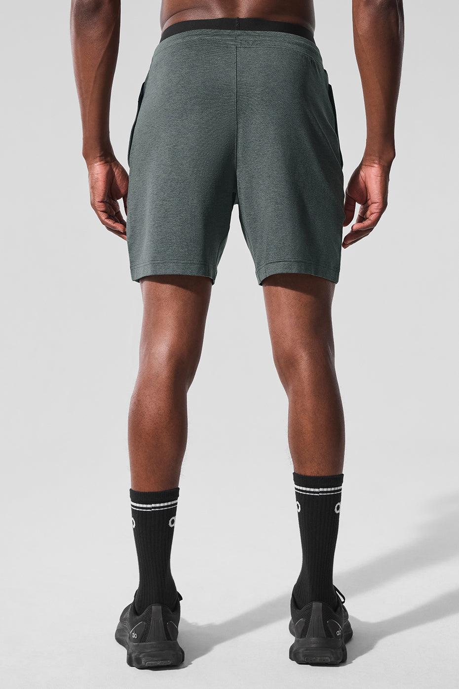7" Conquer React Performance Short - Charcoal Green Heather Product Image