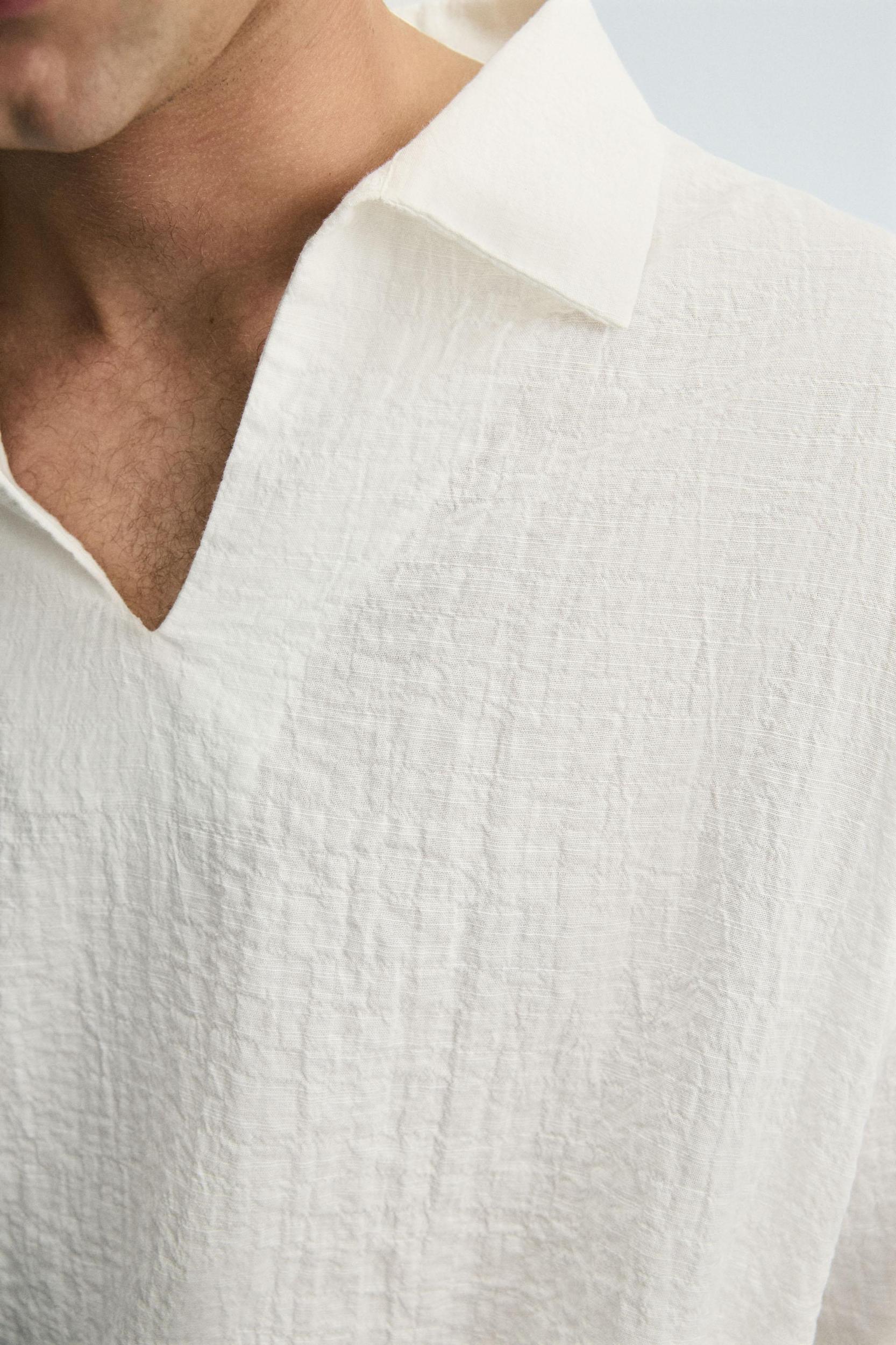 TEXTURED POLO SHIRT Product Image