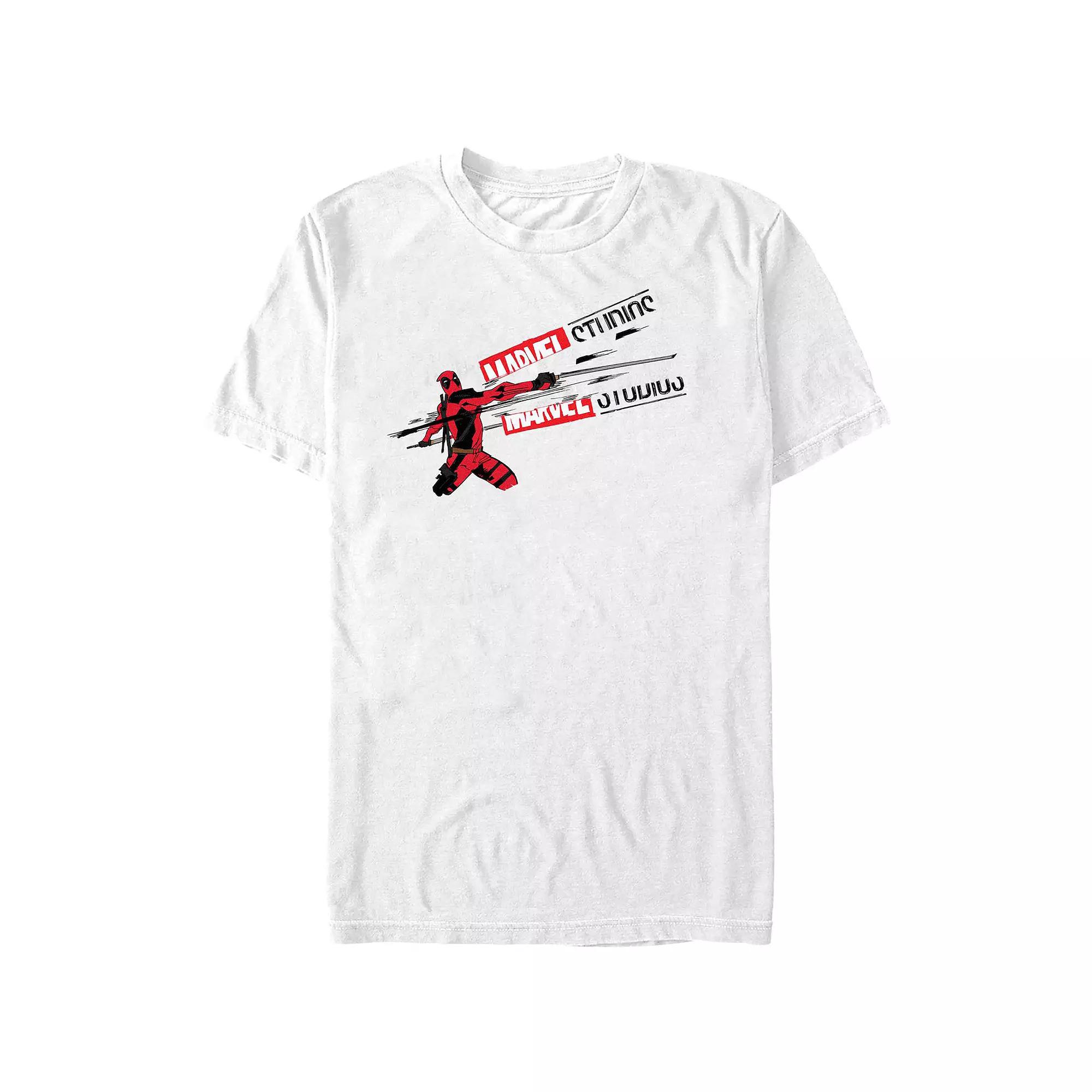 Men's Deadpool And Wolverine Studios Logo Slash Graphic Tee,  Product Image
